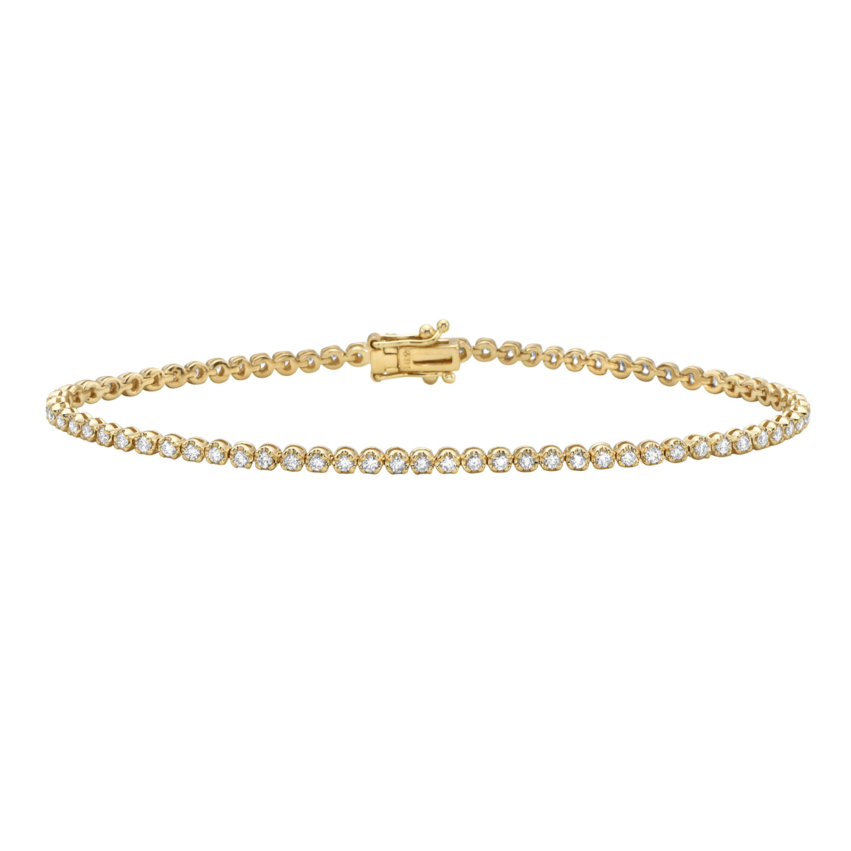 14K Yellow Gold Diamond Jamie Tennis Bracelet