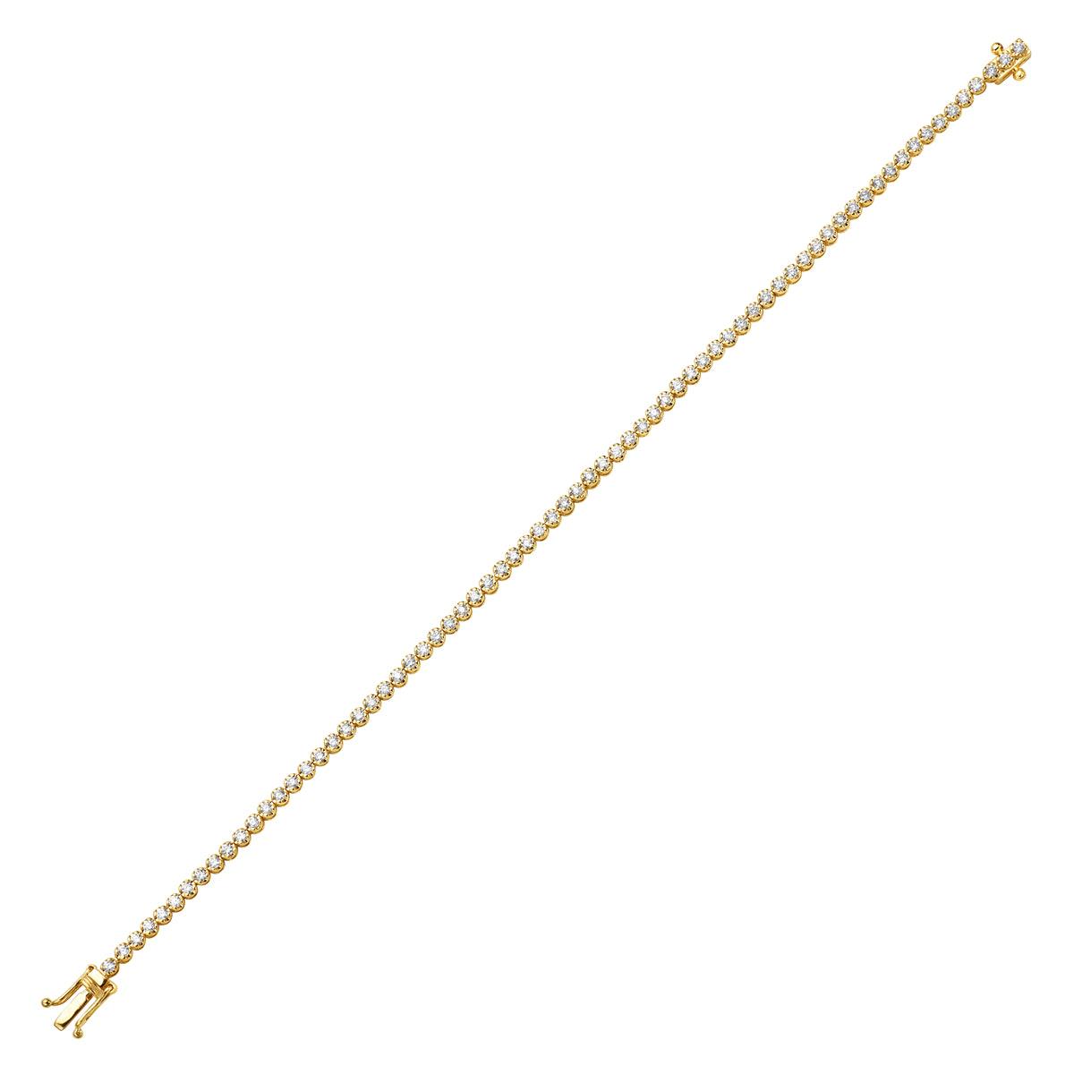 14K Yellow Gold Diamond Jamie Tennis Bracelet