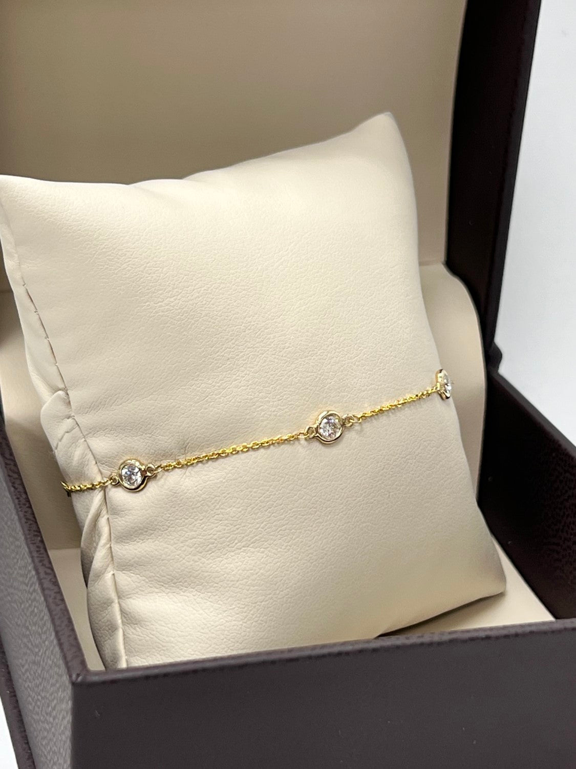 14K Yellow Gold Diamonds By The Yard Bracelet - Large