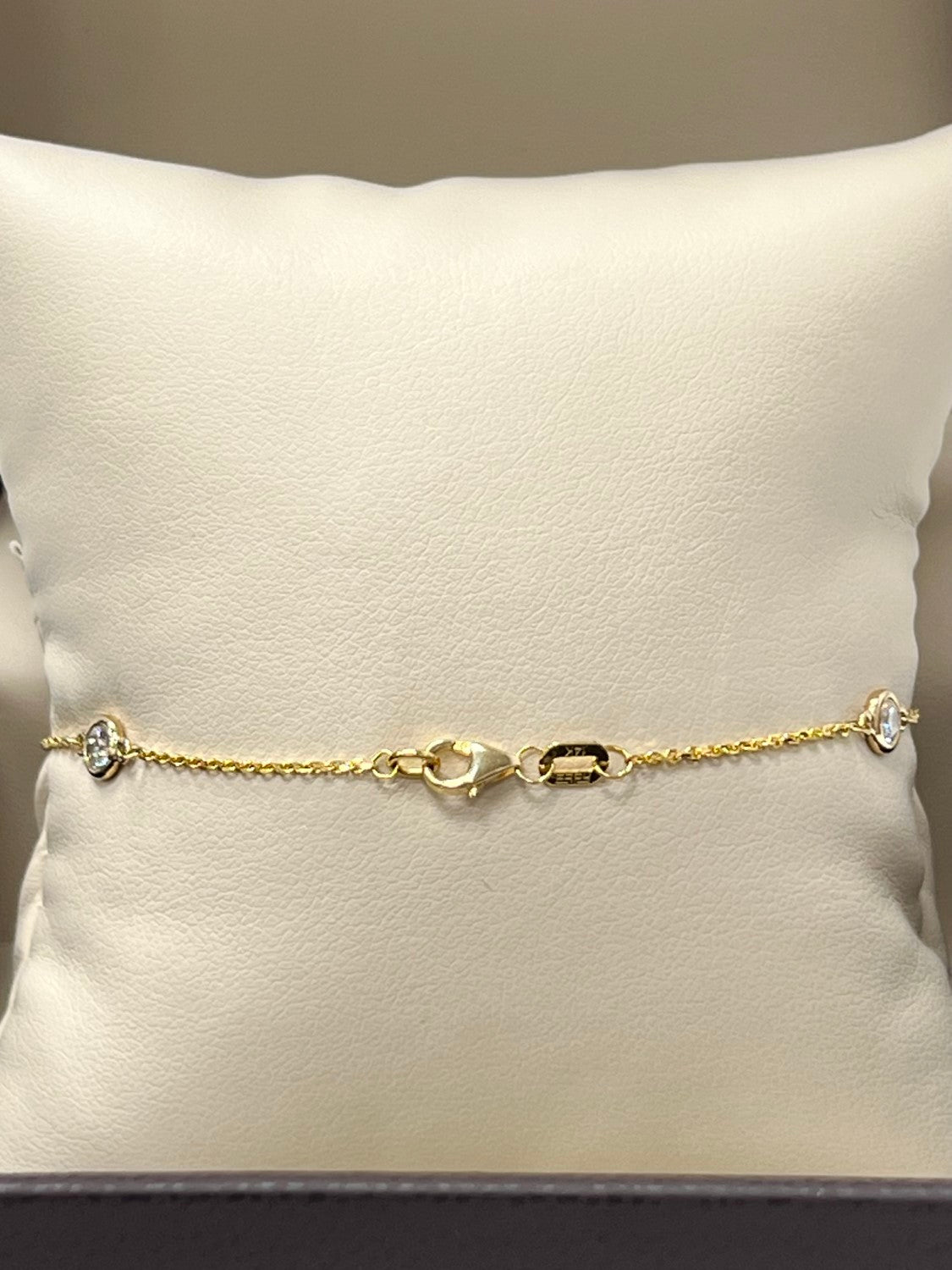 14K Yellow Gold Diamonds By The Yard Bracelet - Large