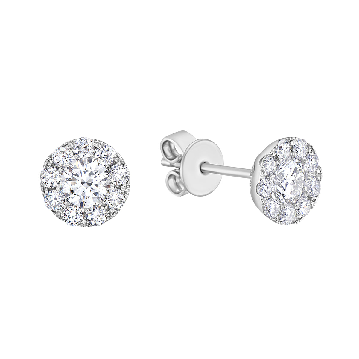 Diamond Small Cluster Stud