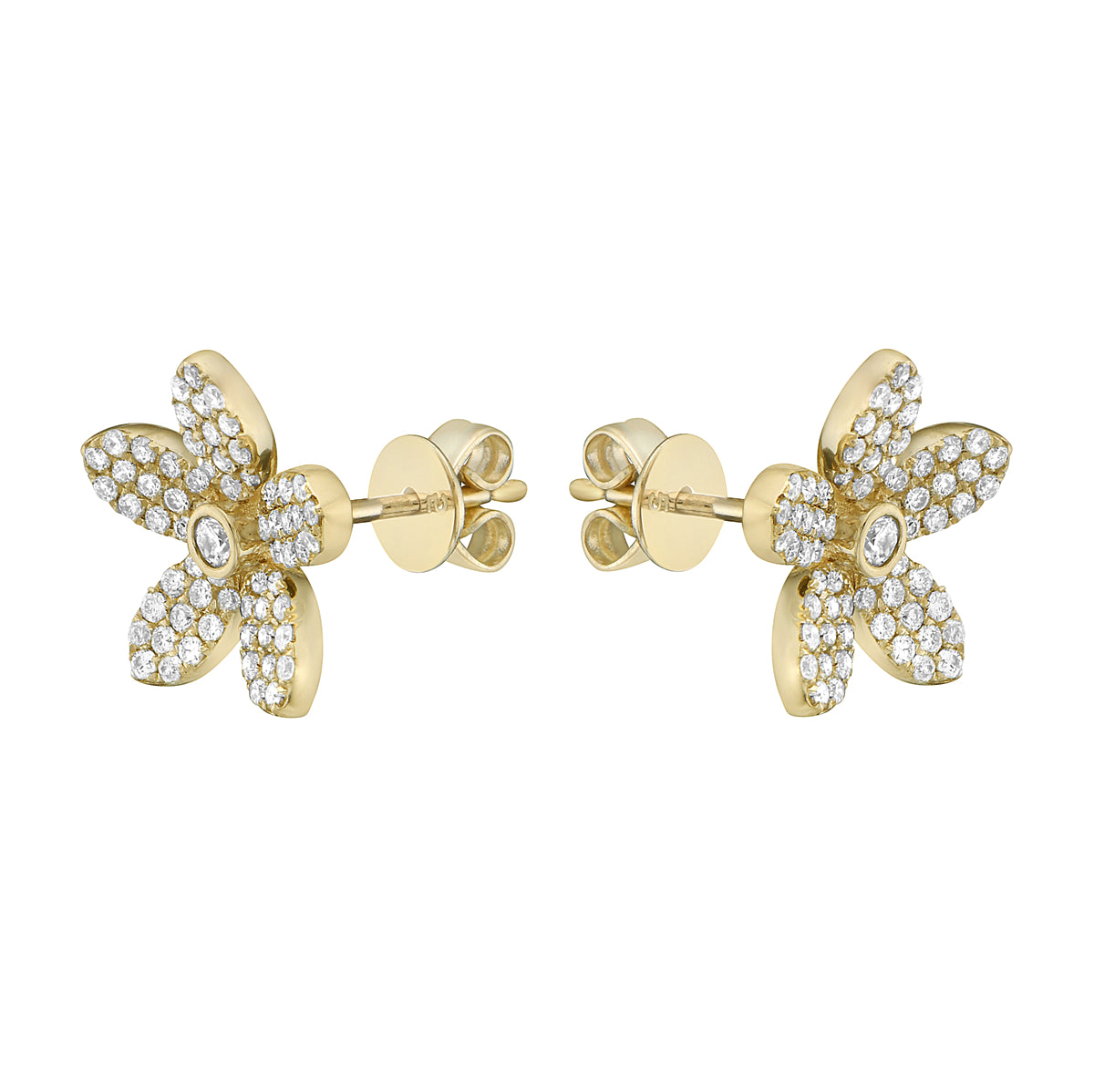 Earrings 14KY/1.6G 132RD-0.54CT