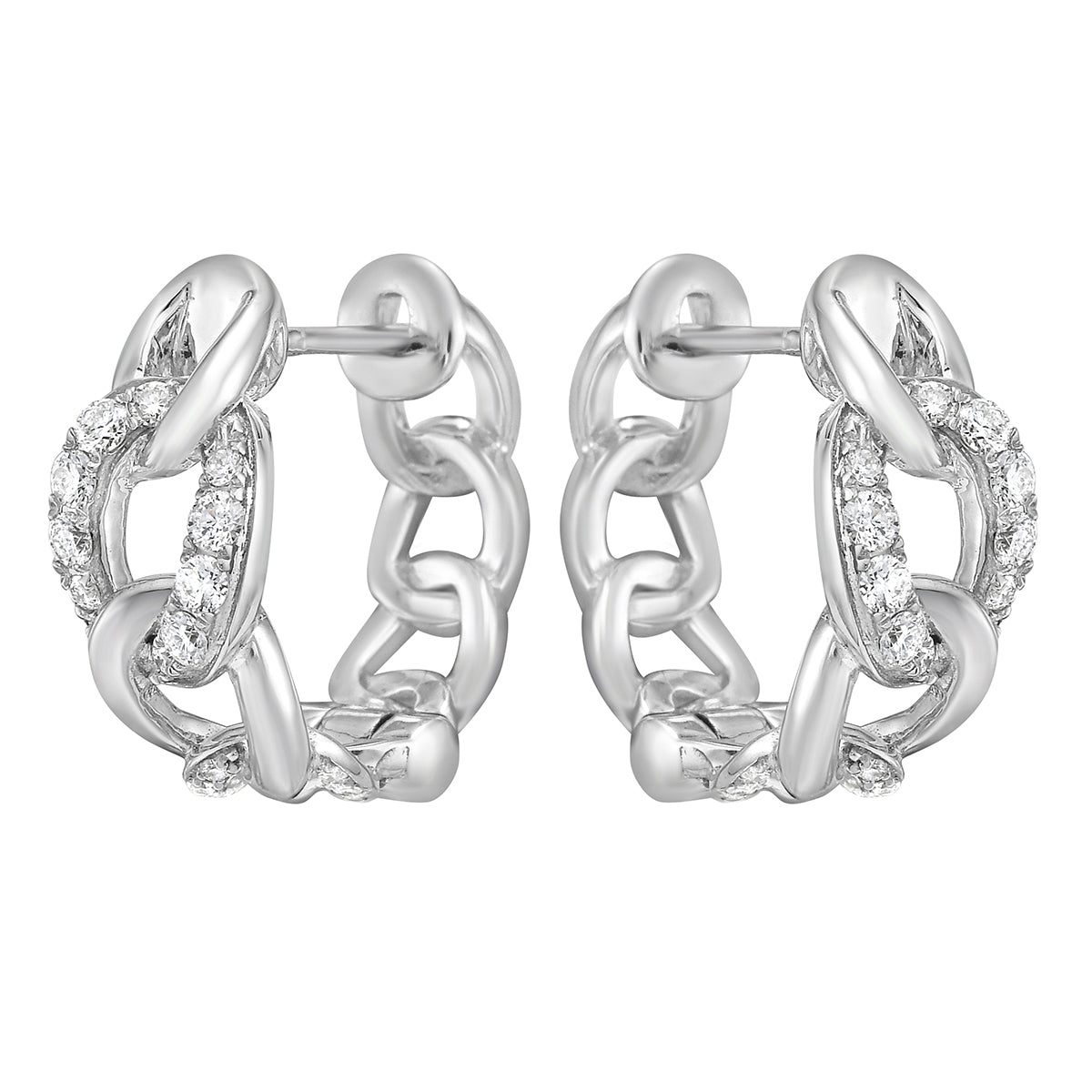 Earrings 14KW/4.1G 38RD-0.24CT