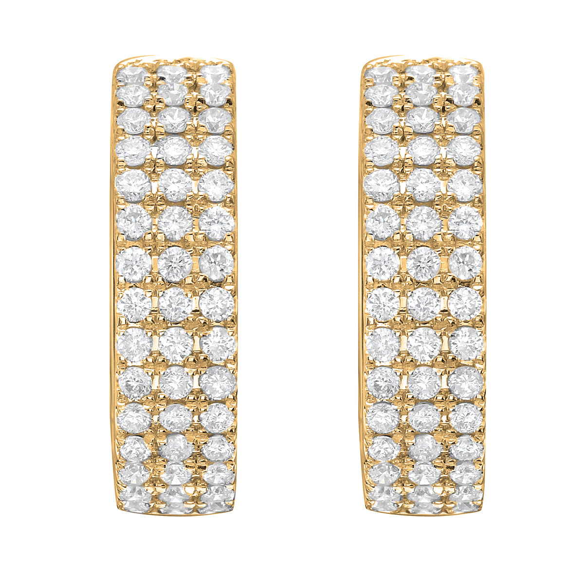 Earrings 18KY/4.3G 90RD-0.52CT