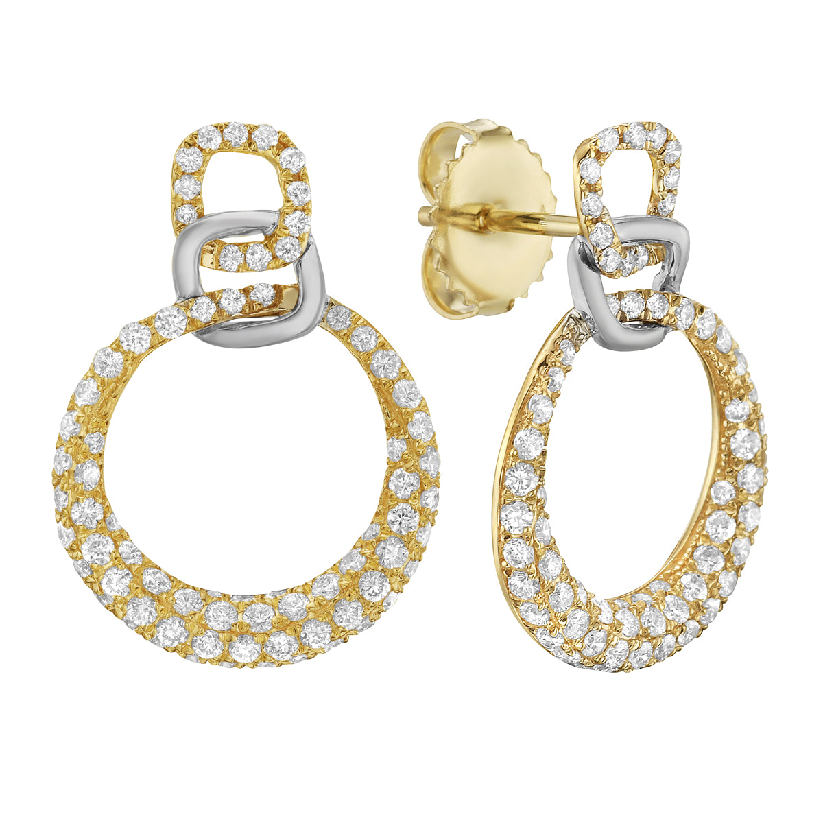 Earrings 14KWY2.1G 146RD-0.88CT