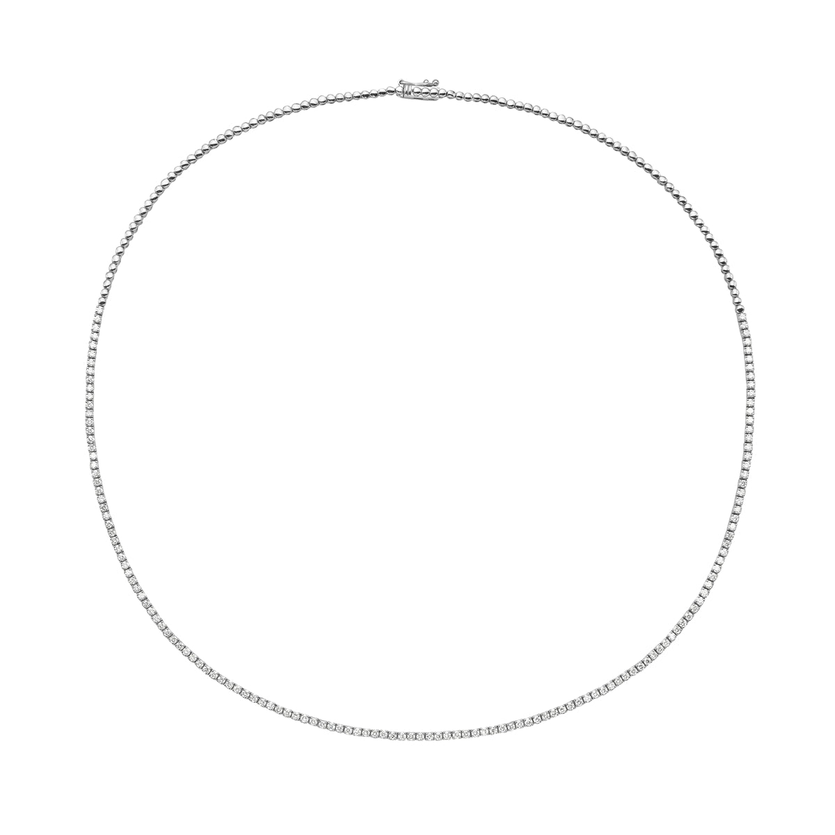 Necklace 18KW/10.0G 140RD-1.94CT