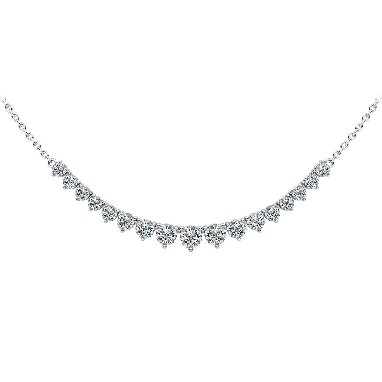 Diamond Row Necklace - 3ct