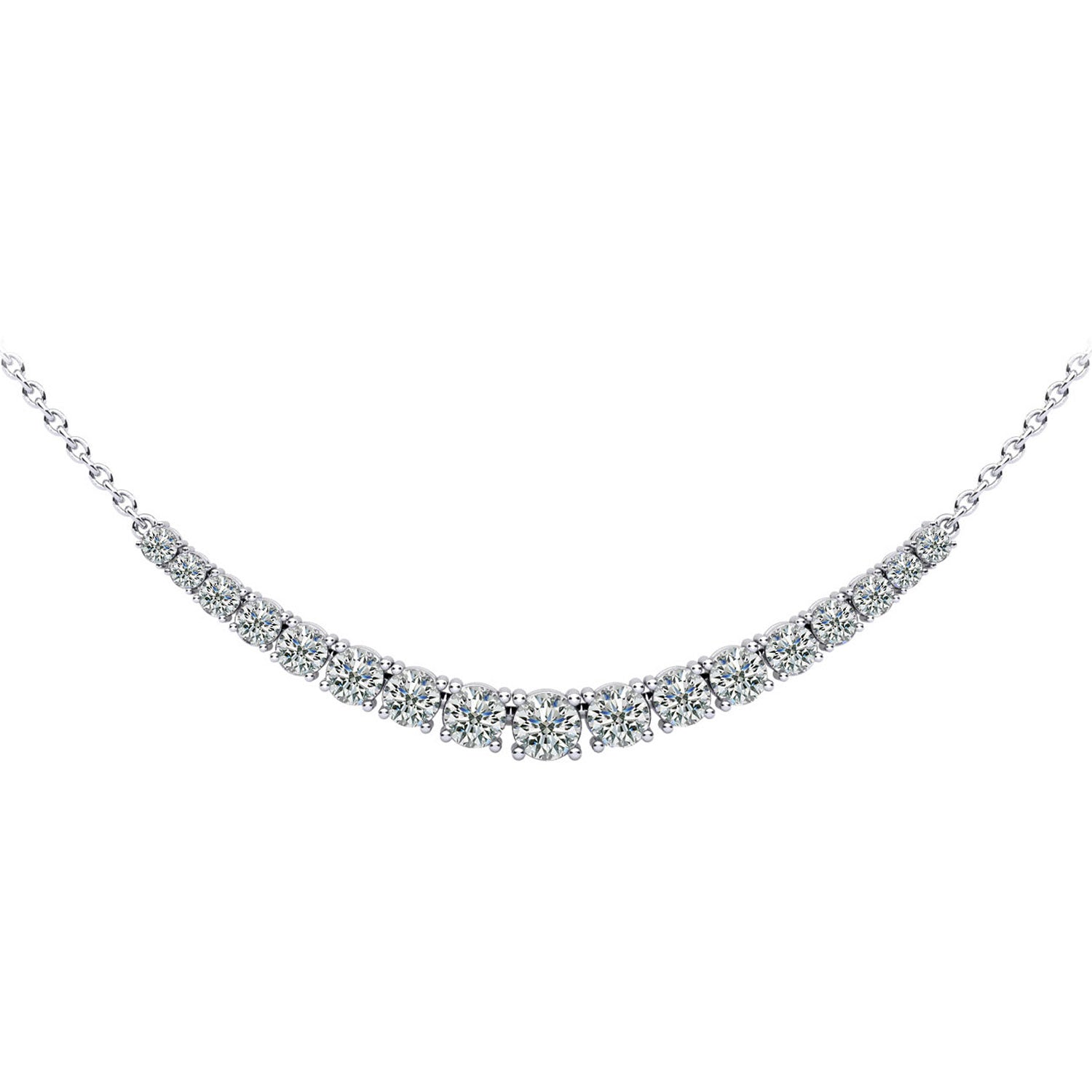 Diamond Row Necklace - 3ct