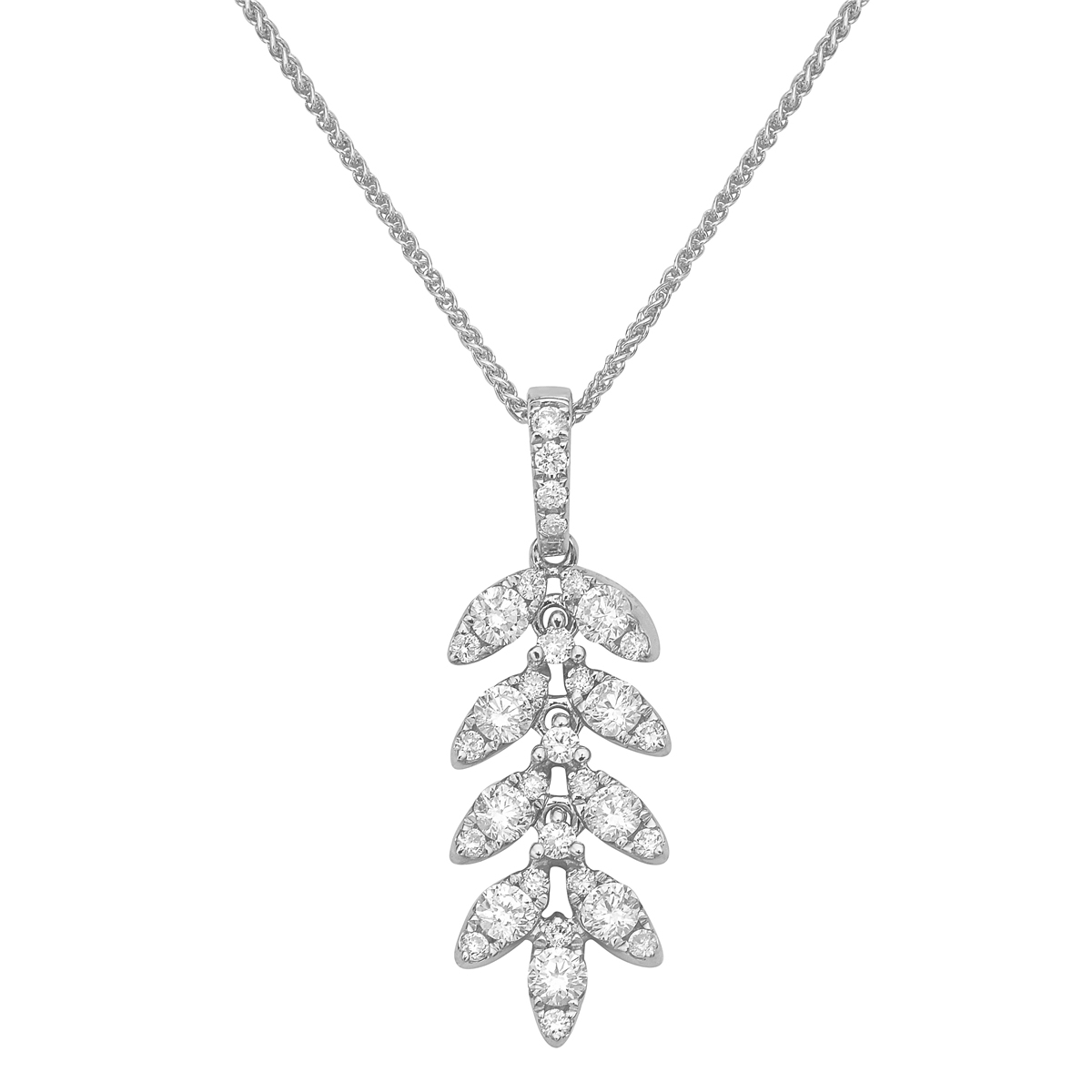 Pendant 18KW/1.5G 9RD-0.45CT 25RD-0.18CT