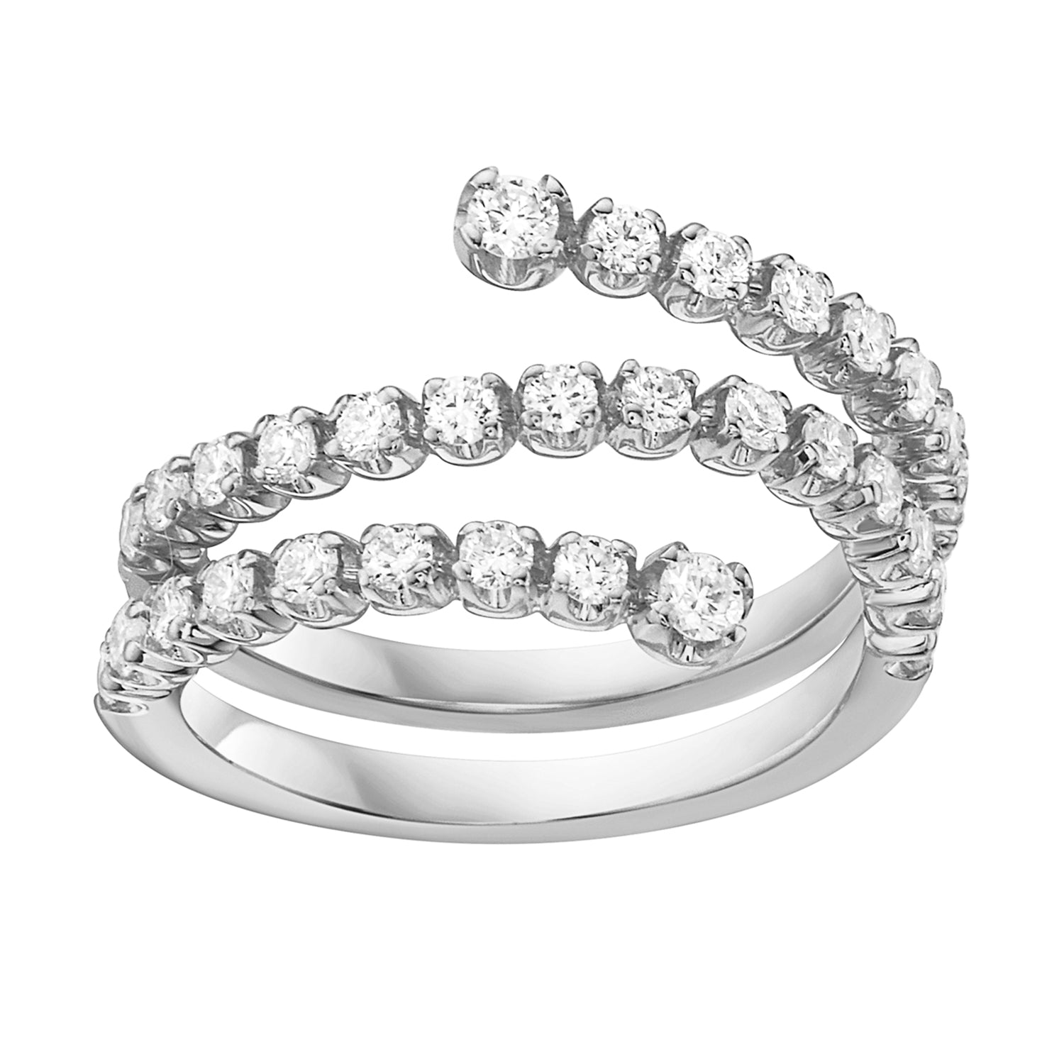 Ring 18KW/5.0G 2RD-0.10CT 30RD-0.70CT