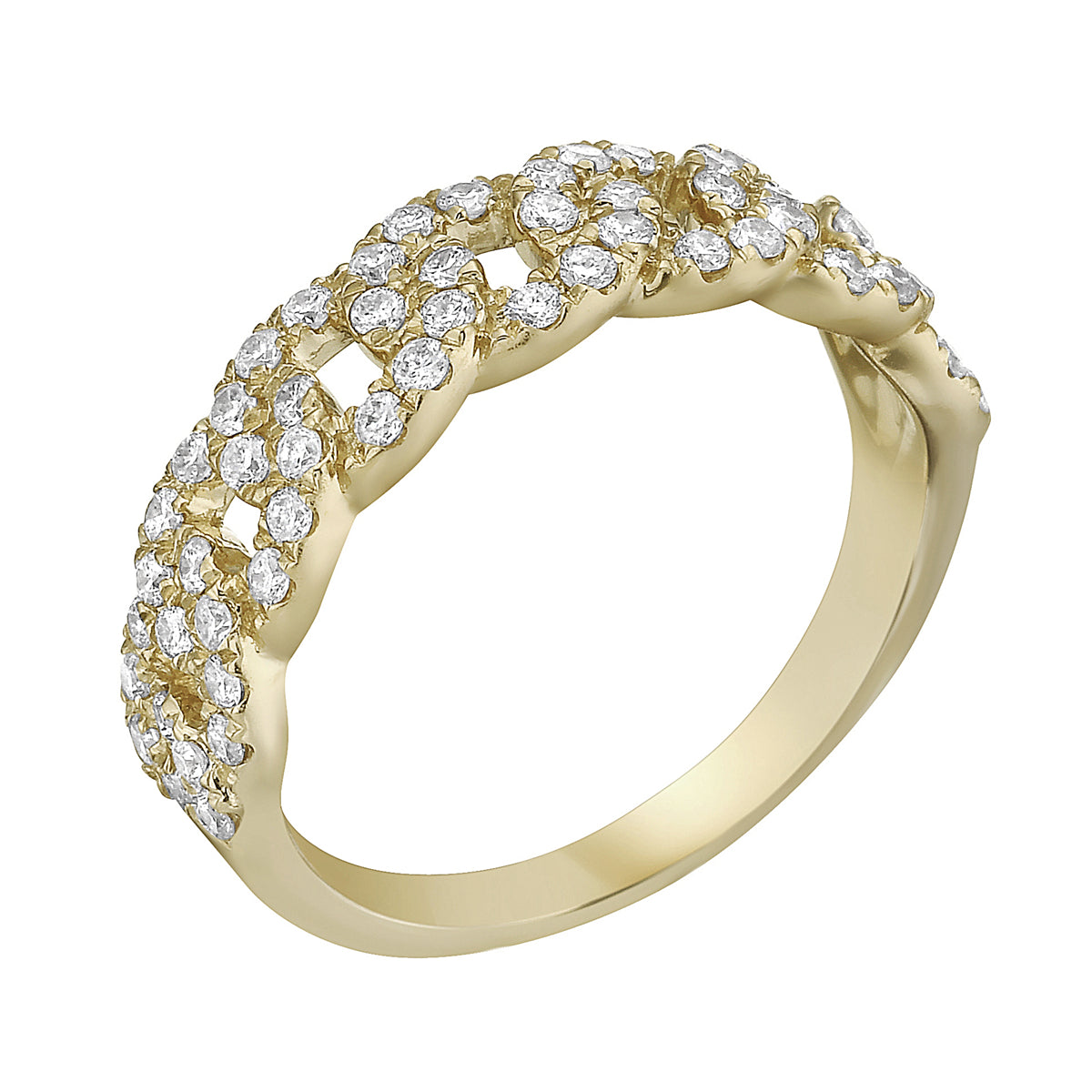 14K Yellow Gold Diamond Ring