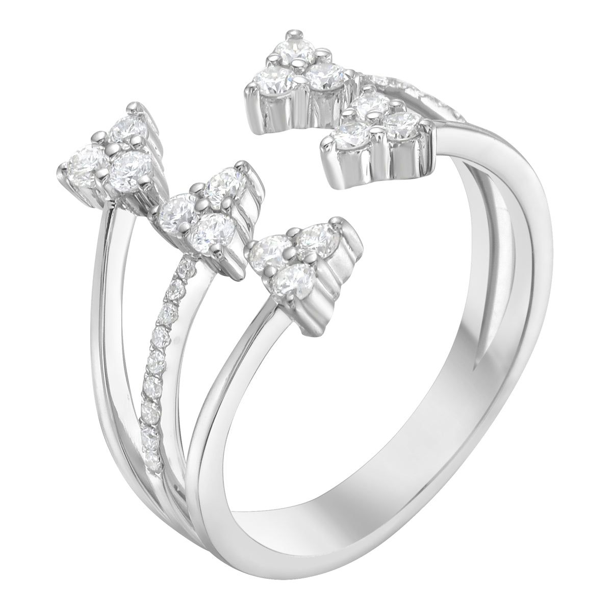 Ring 14KW/3.2G 15RD-0.36CT 18RD-0.06CT