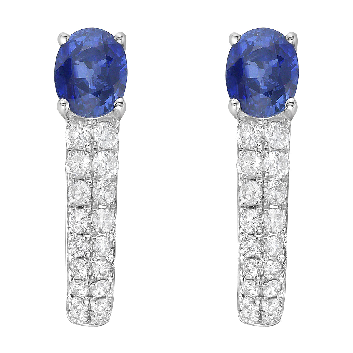 Earrings 14KW/2.4G 2SAPP-0.96CT 36RD-0.33CT