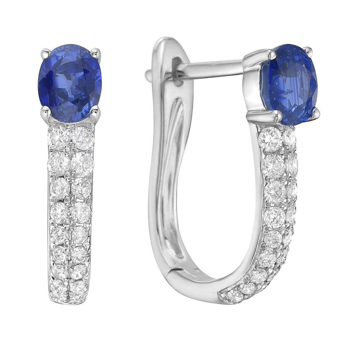 Earrings 14KW/2.4G 2SAPP-0.96CT 36RD-0.33CT