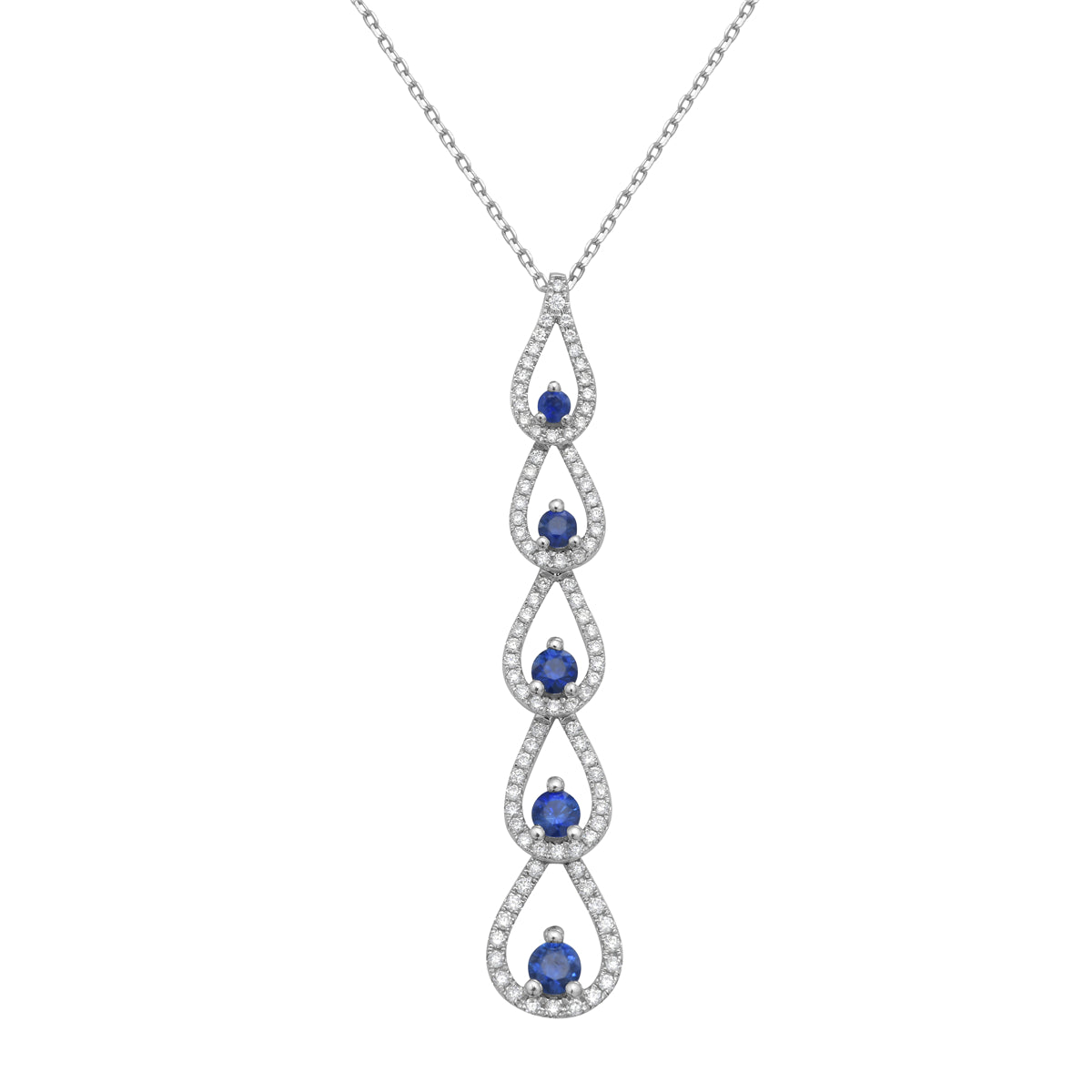 Pendant 14KW/2.5G 6SAPP-0.64CT 94RD-0.42CT