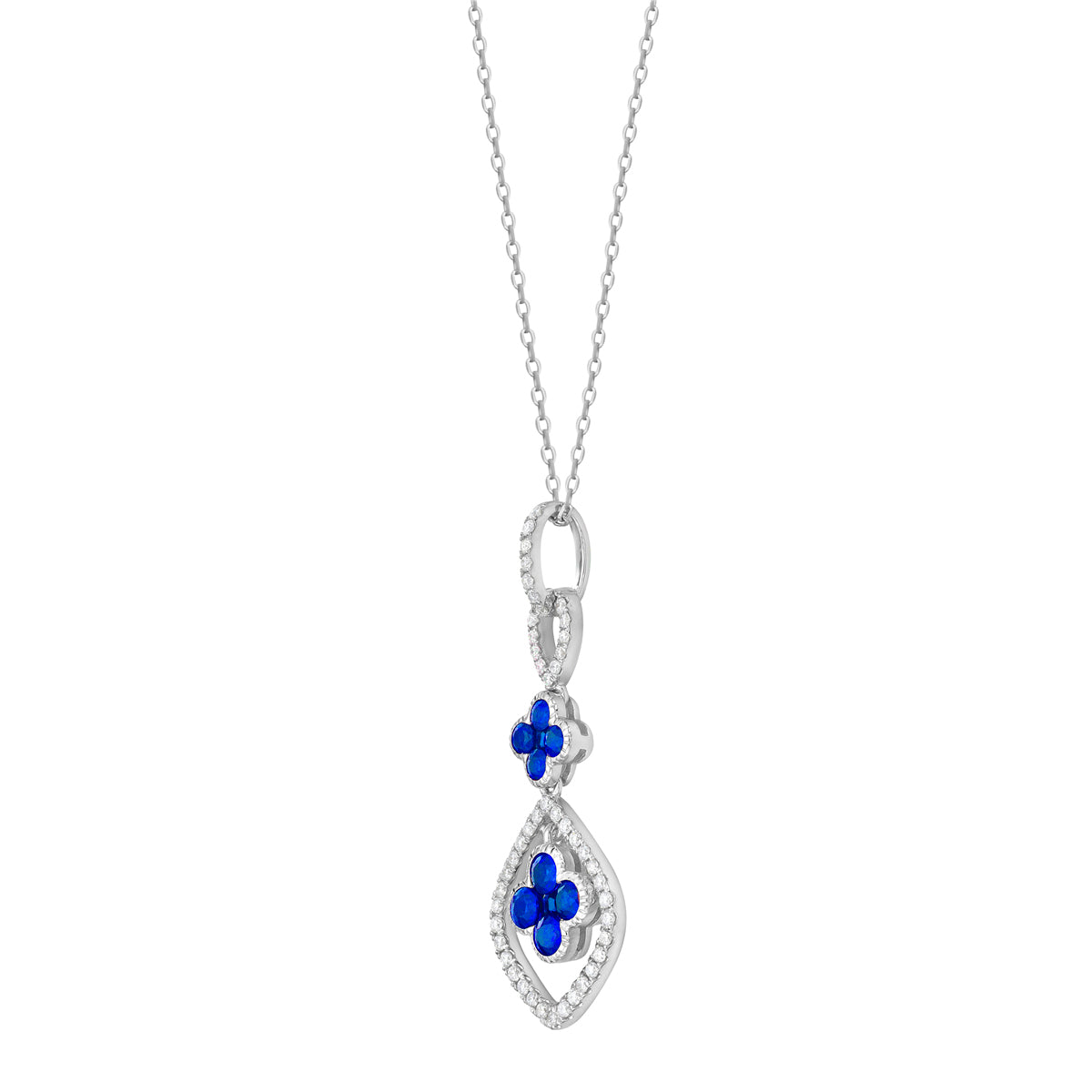 Pendant 14KW/1.7G 10SAPP-0.54CT 48RD-0.22CT