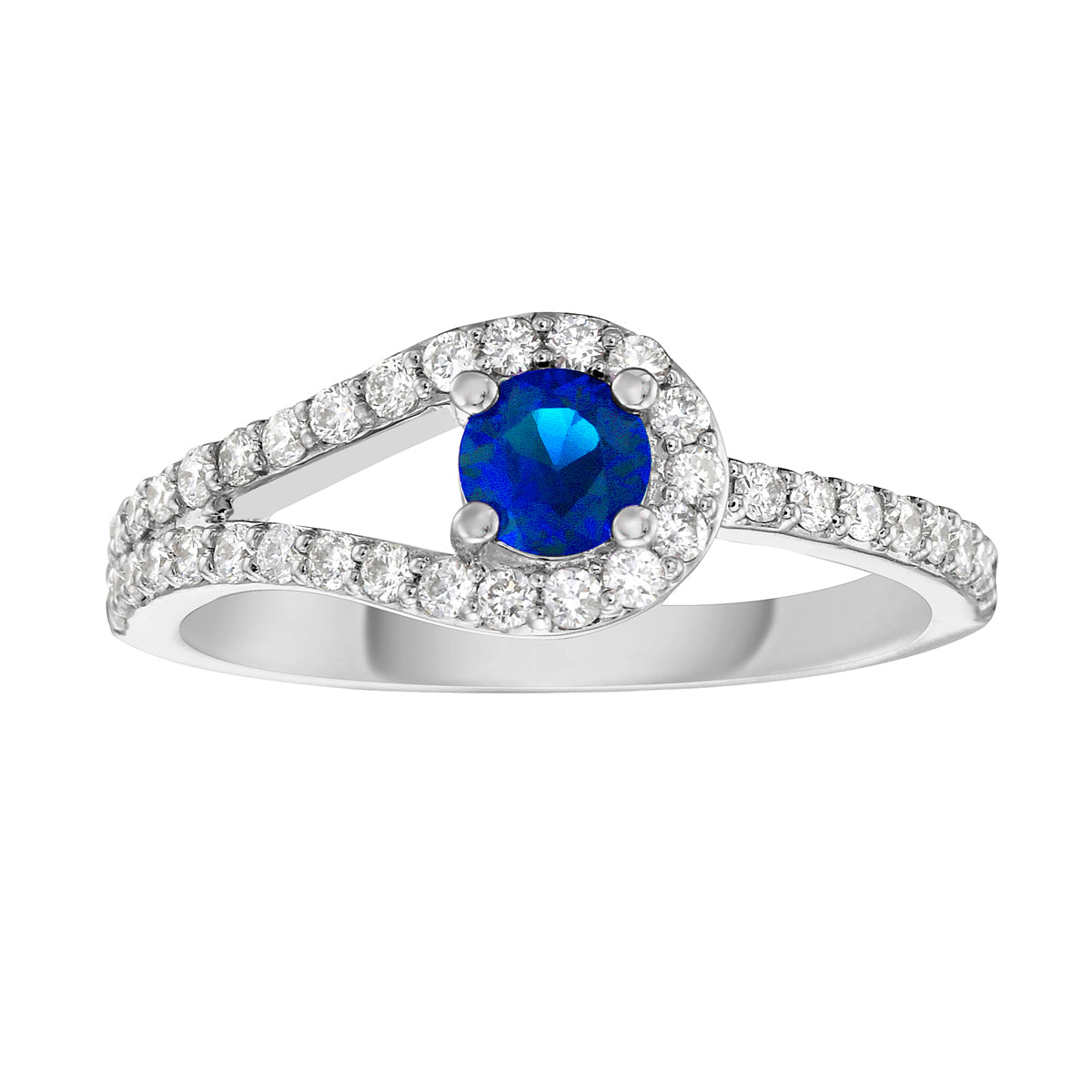 Ring 14KW/3.1G 1SAPP-0.37CT 37RD-0.37CT