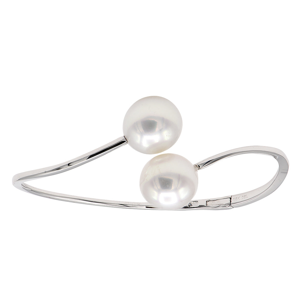 18KW White South Sea Pearl Bracelet, 12-13mm