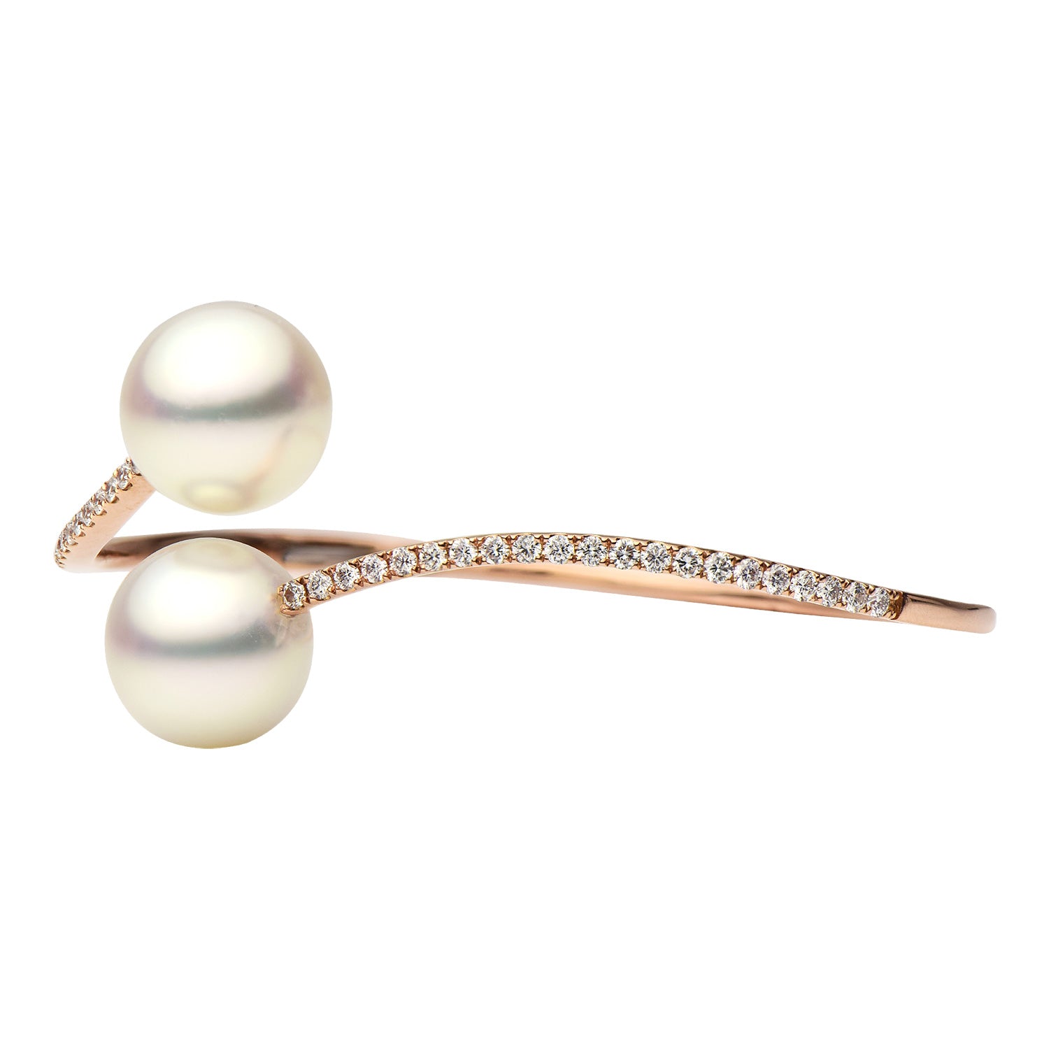 18KR White South Sea Pearl Bracelet, 12-13mm