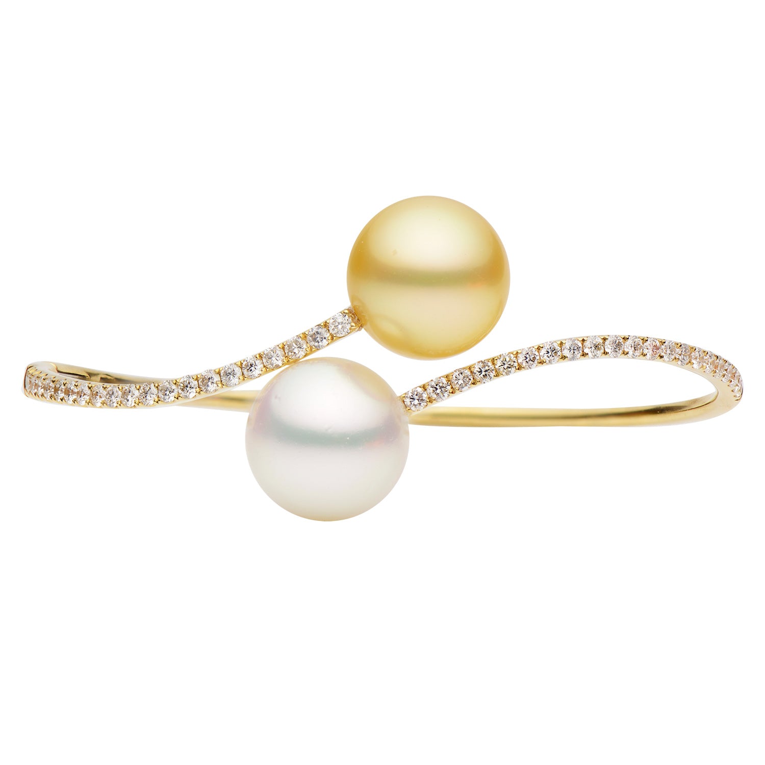 Bangle 14KY/7.8G 42RD-0.92CT 12-13mm S.Sea/Golden