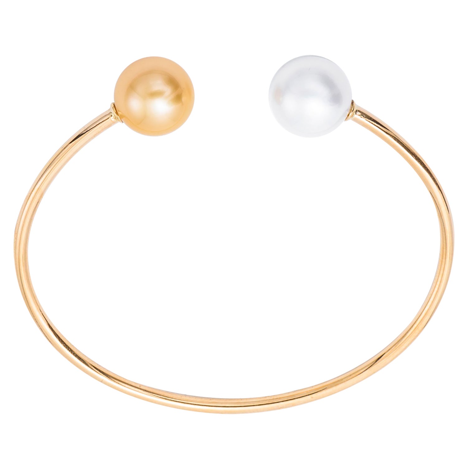 14KY-2.80G Bangle S.Sea/Golden 11-12mm