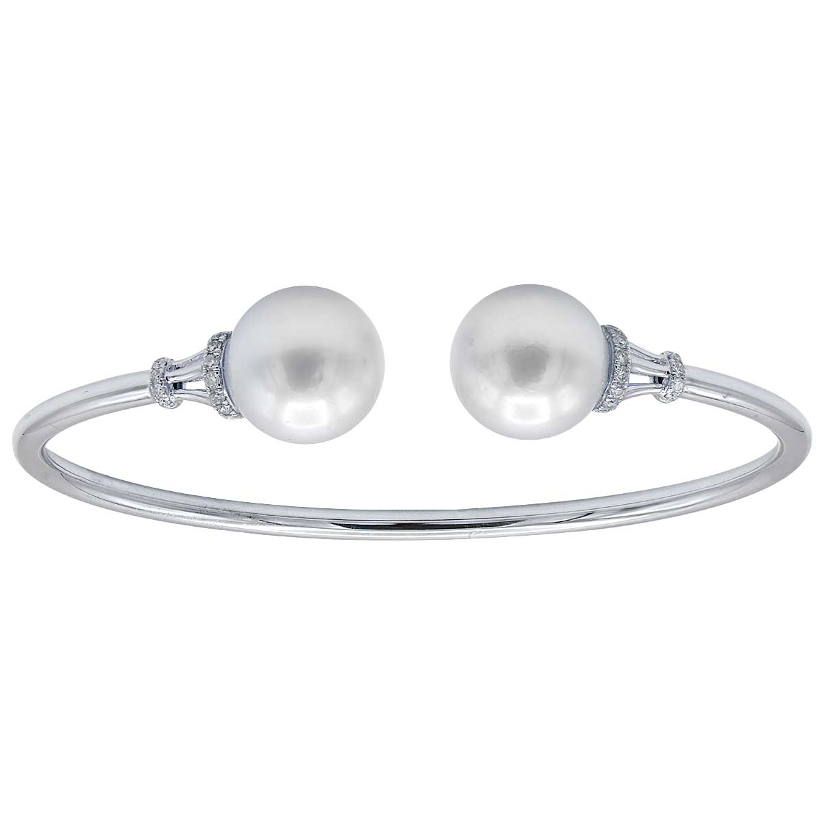 14KW_4.4G Bangle S.Sea 28D-0.19ct  11-12mm