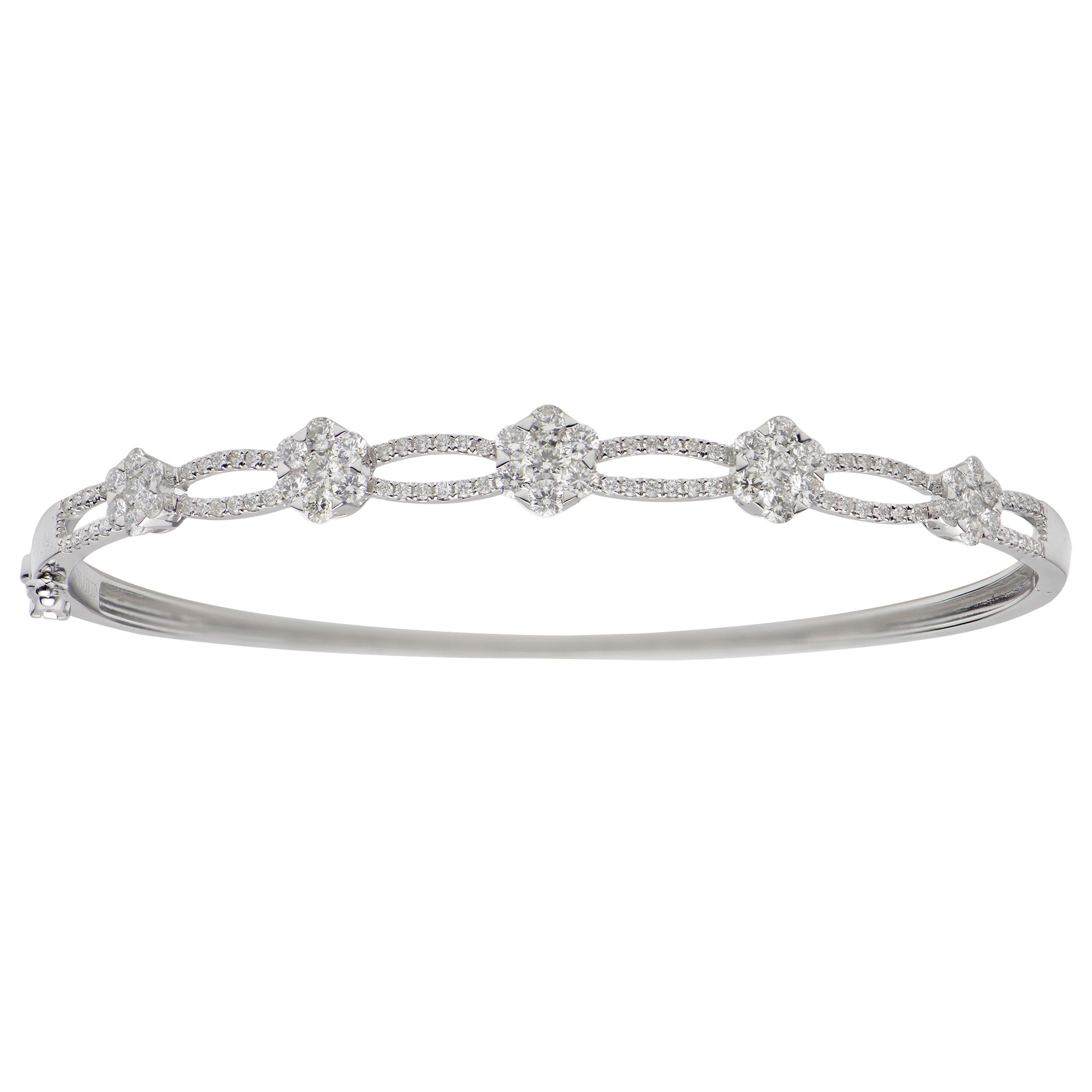 18KW Diamond Bangle