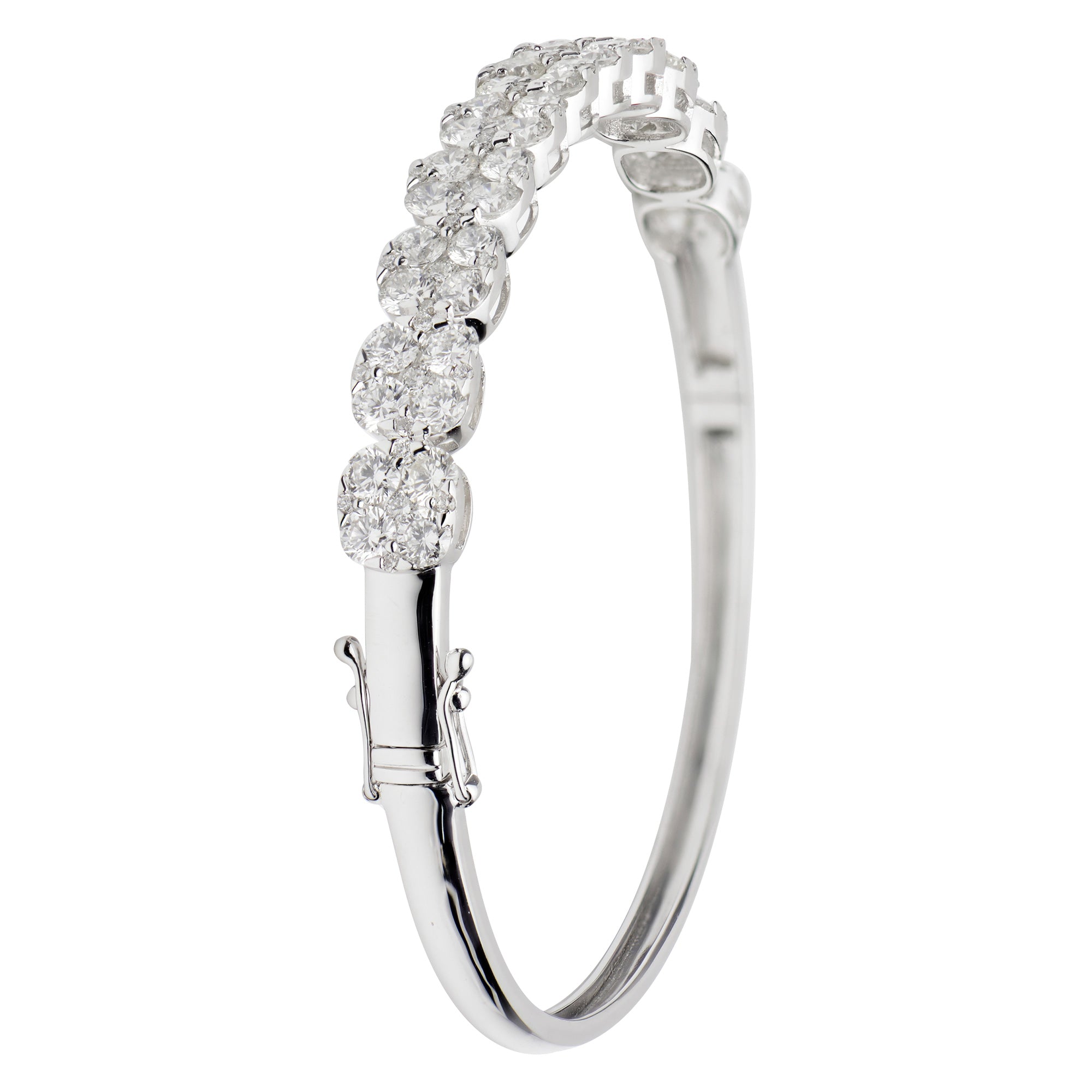 18KW Diamond Bangle