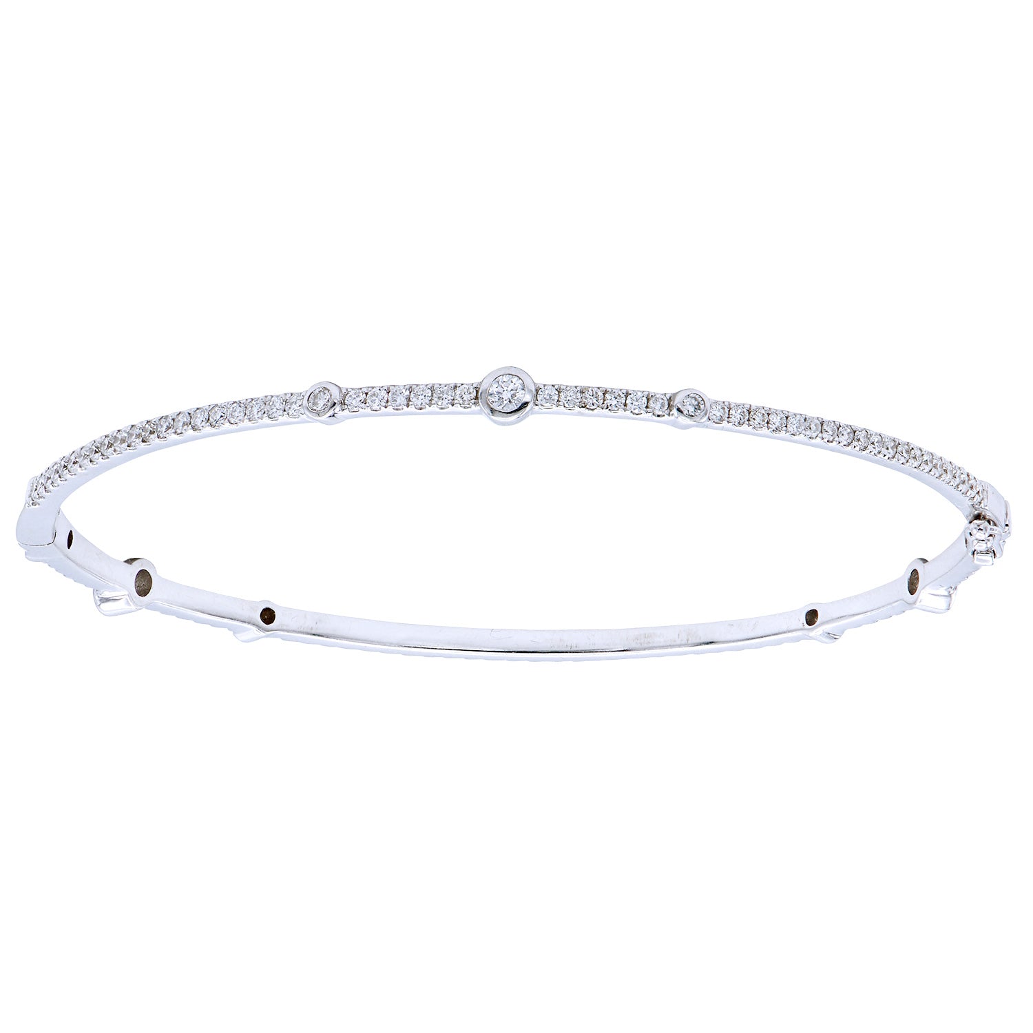 18KW Diamond Bangle