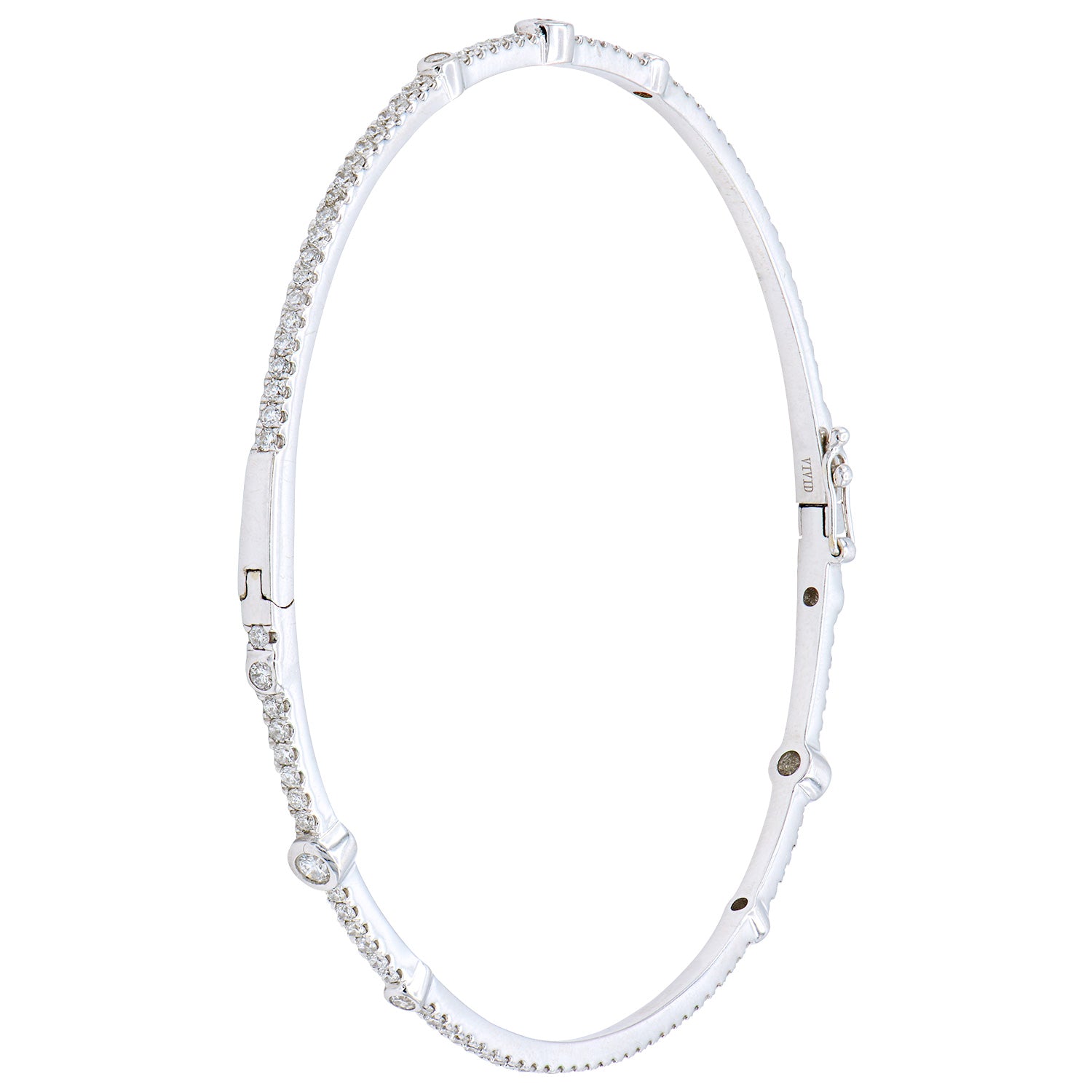 18KW Diamond Bangle