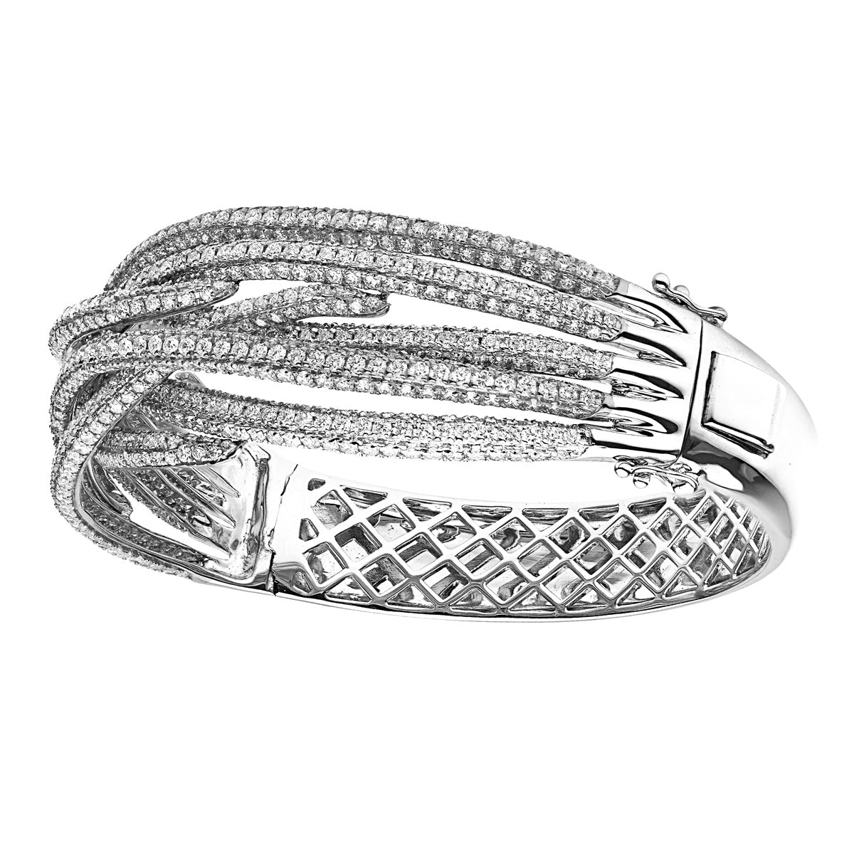 18KW Diamond Bangle