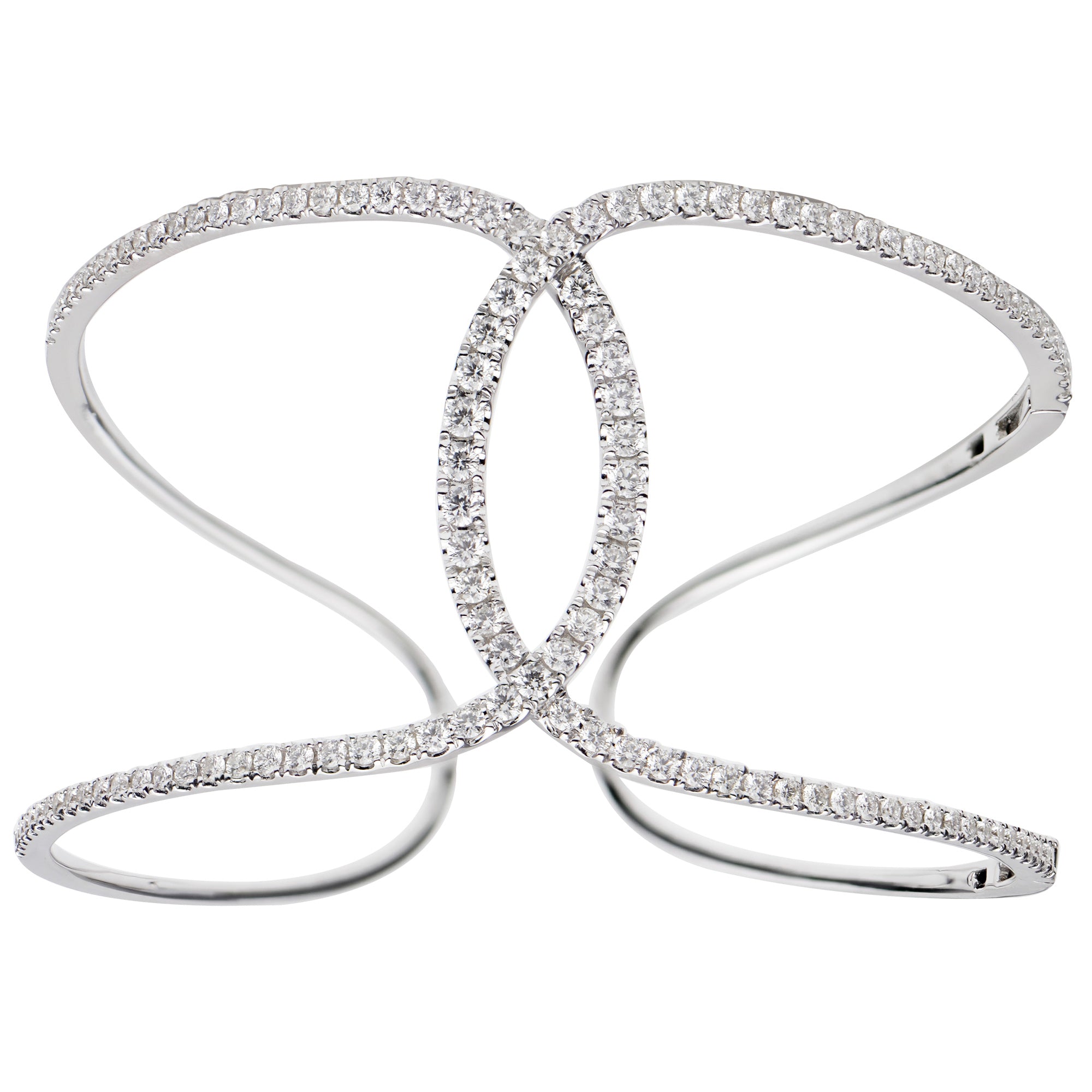 18KW Diamond Bangle