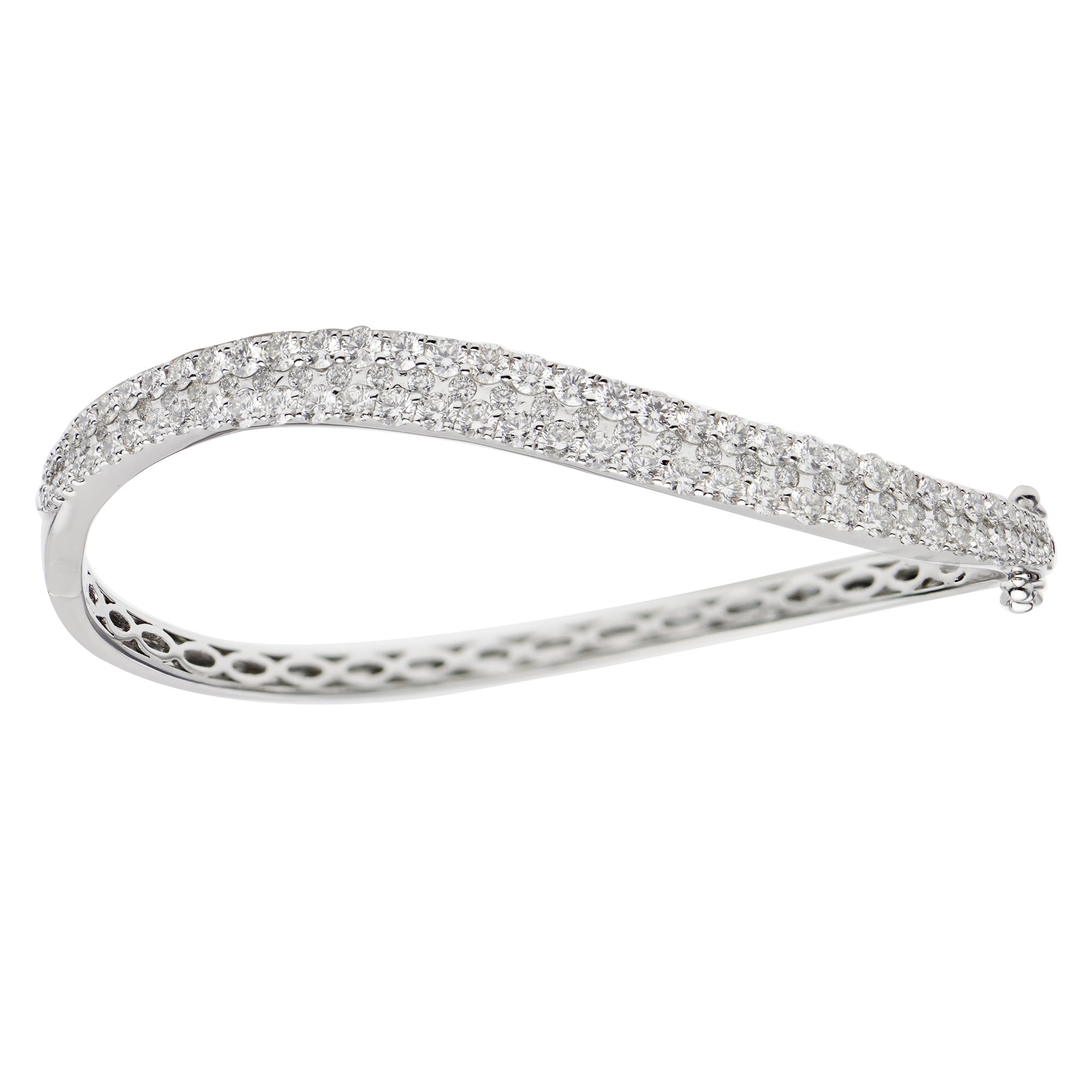 18KW Diamond Bangle