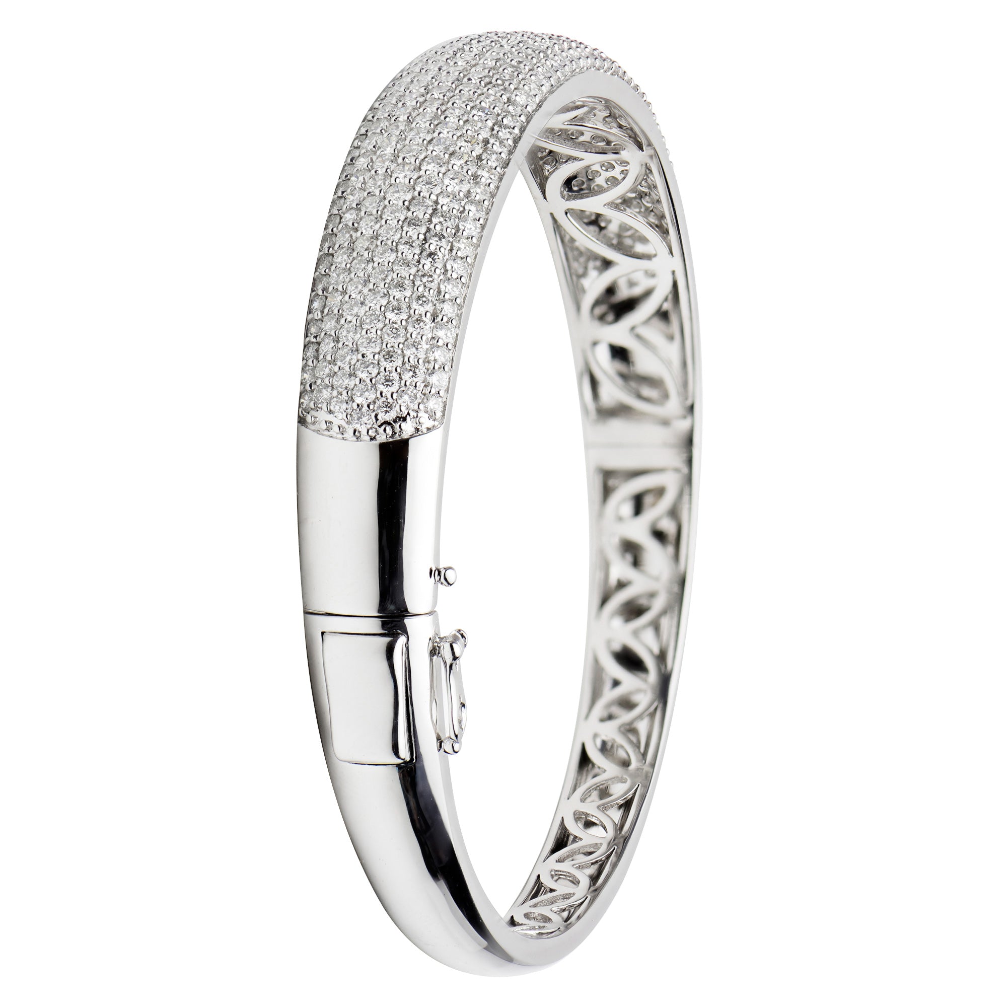 18KW Diamond Bangle