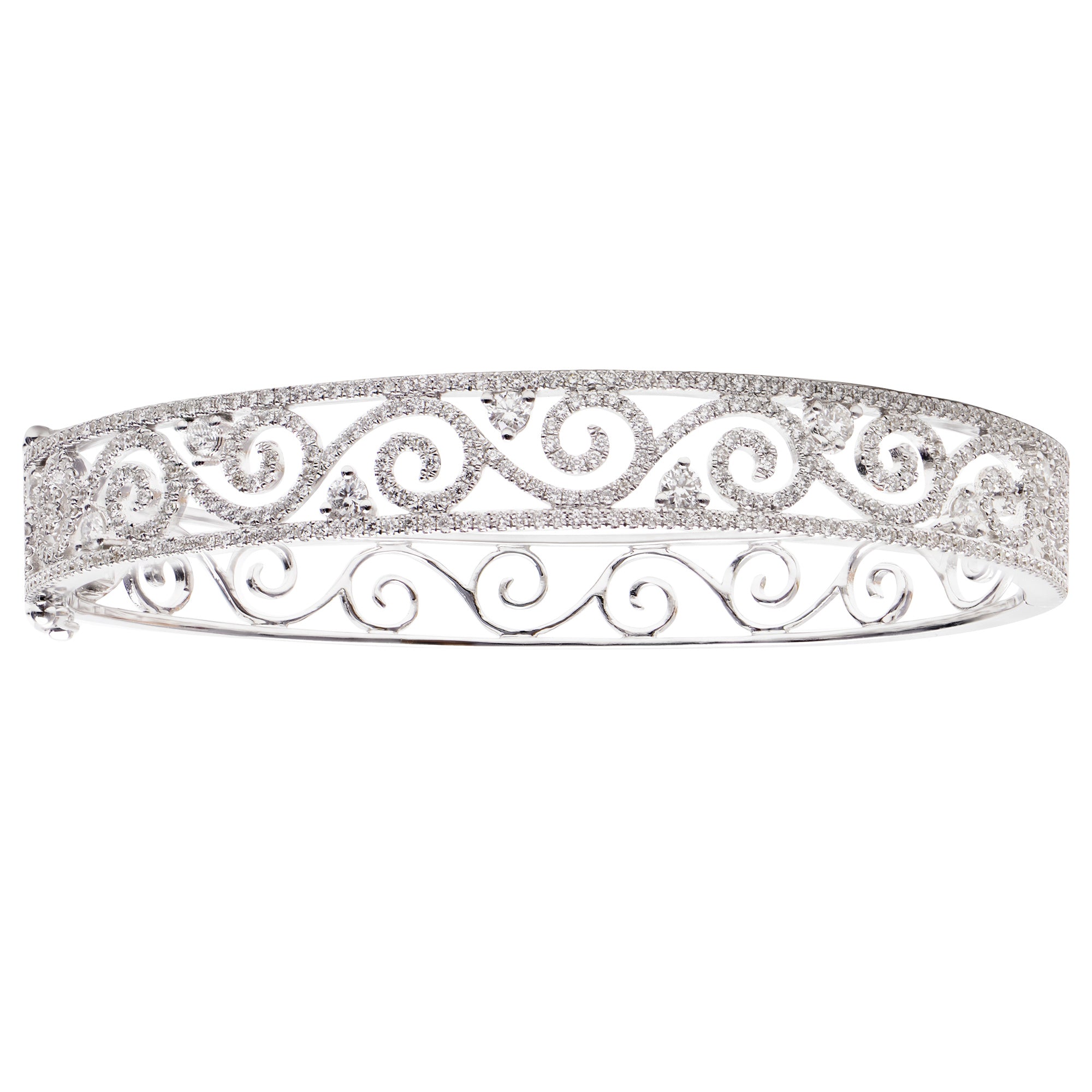 18KW Diamond Bangle