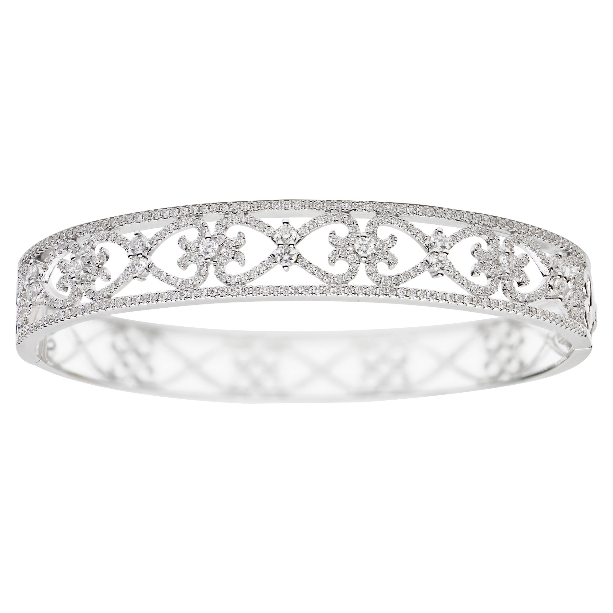 18KY Diamond Bangle