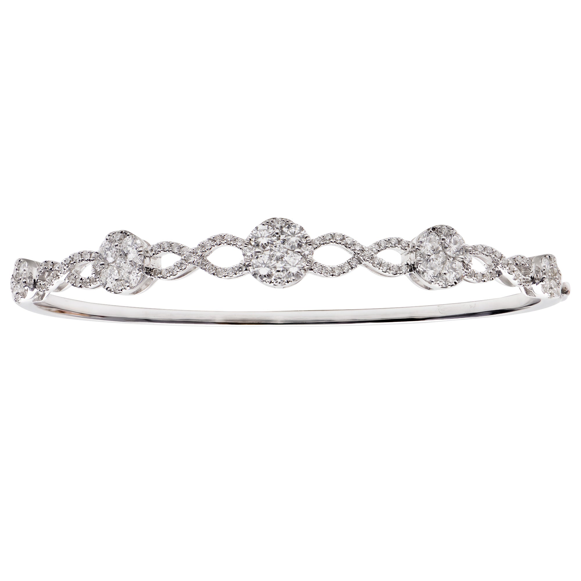 18KW Diamond Bangle