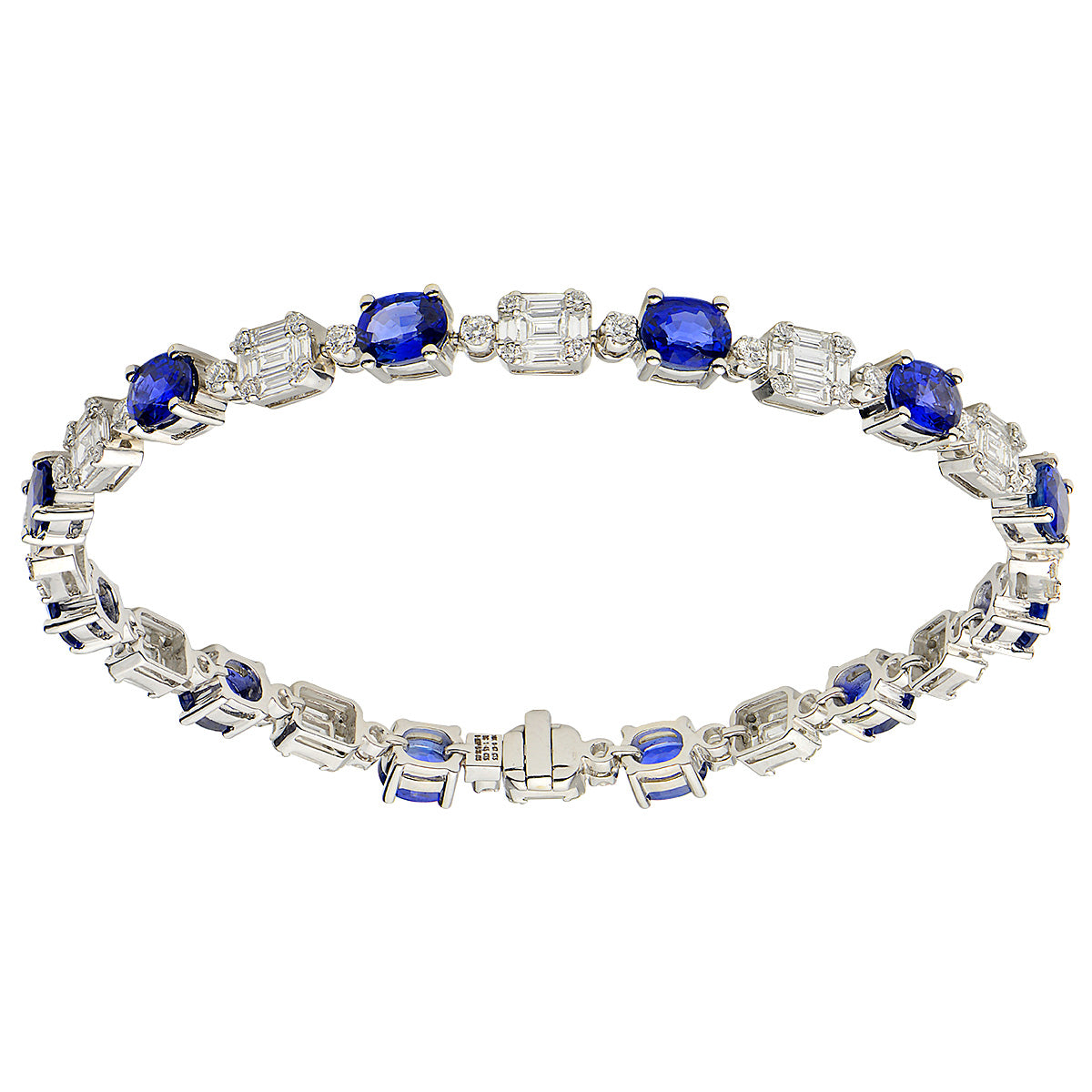 Bracelet 14KW/8.5G 13SAPP-5.27CT 78RD-0.65CT 65BD-1.37CT