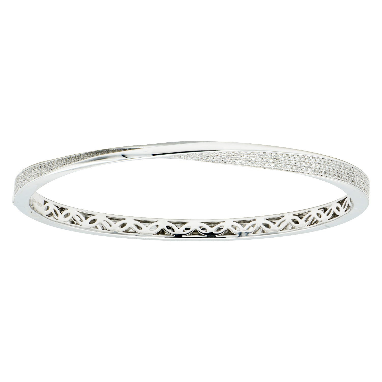 18KW Diamond Bangle