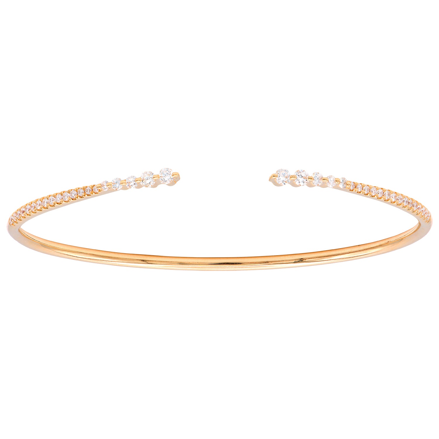 18KR Diamond Bangle