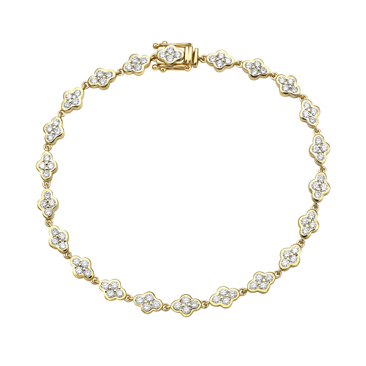 Bracelet 18KY/9.1G 88RD-1.83CT