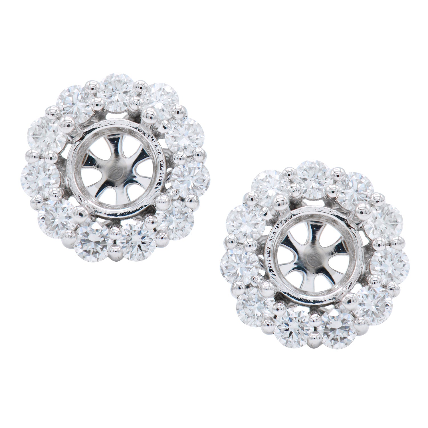 18KW Stud Earrings