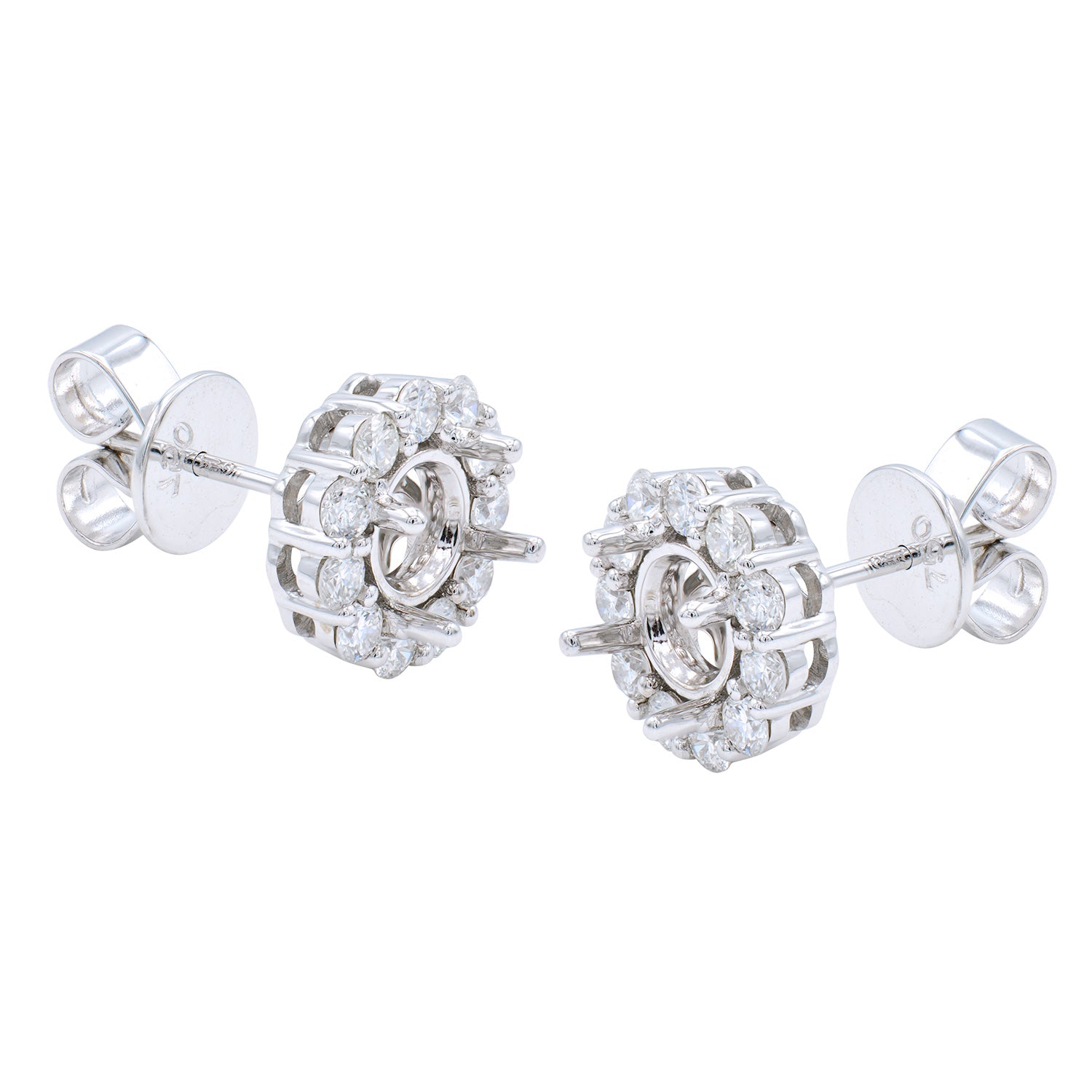 18KW Stud Earrings