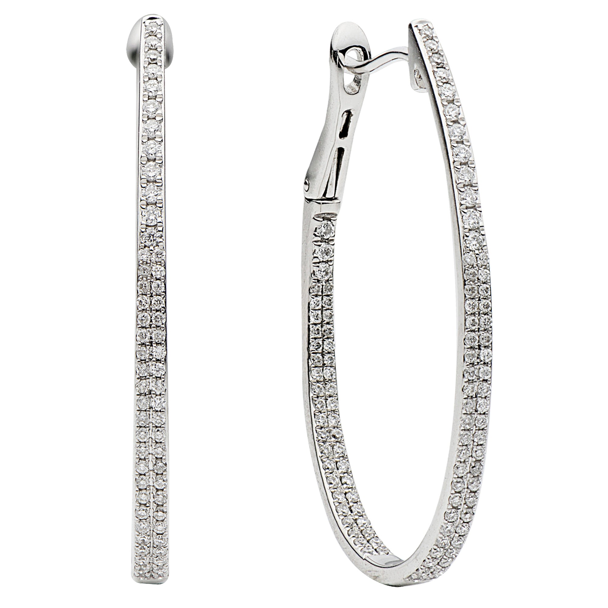 18KW Hoop Earrings