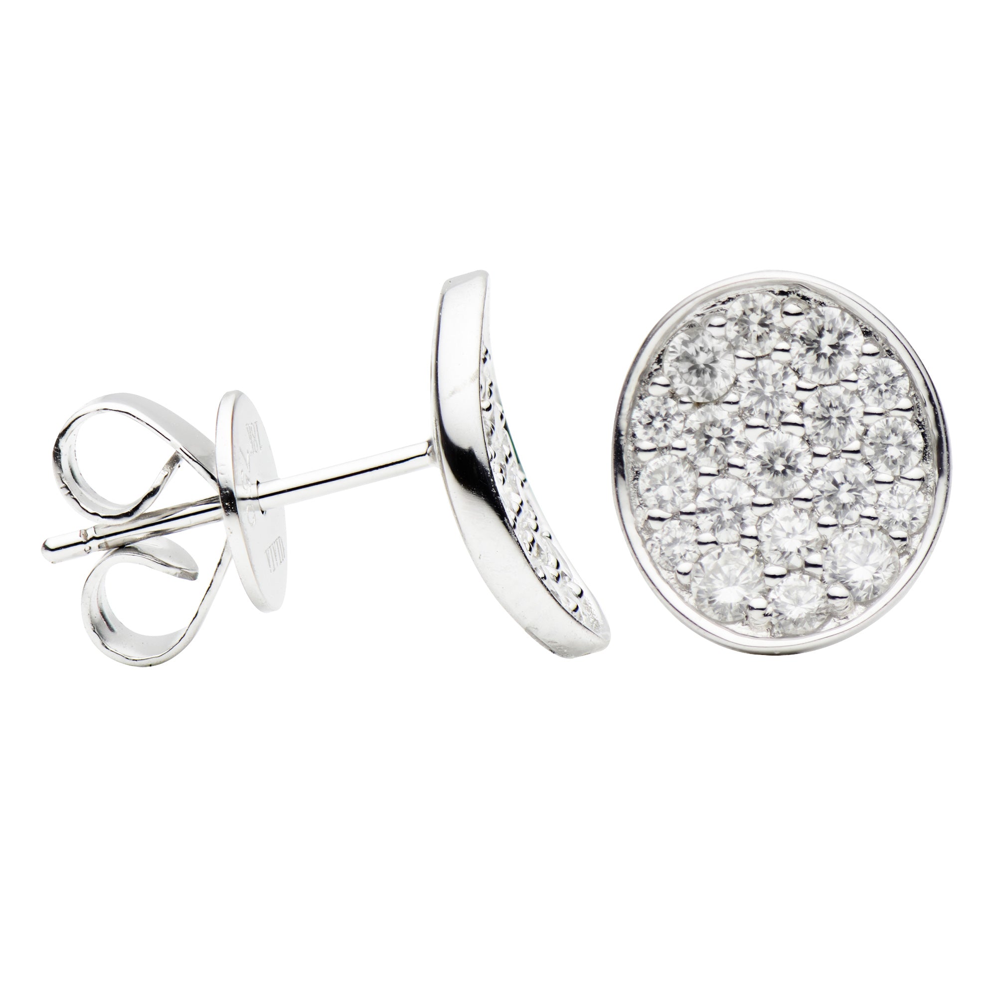 18KW Diamond Stud Earrings