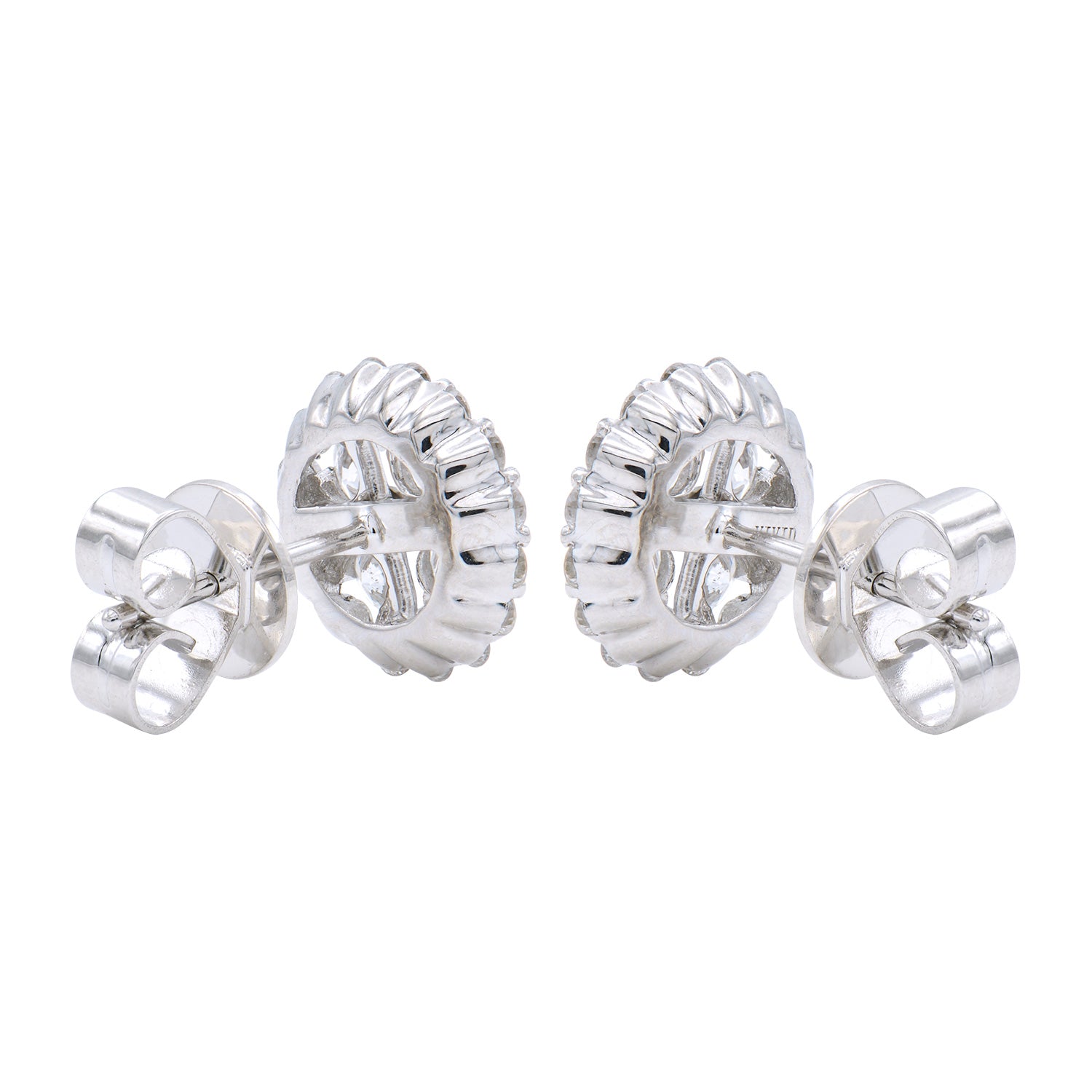 18KW Diamond Stud Earrings