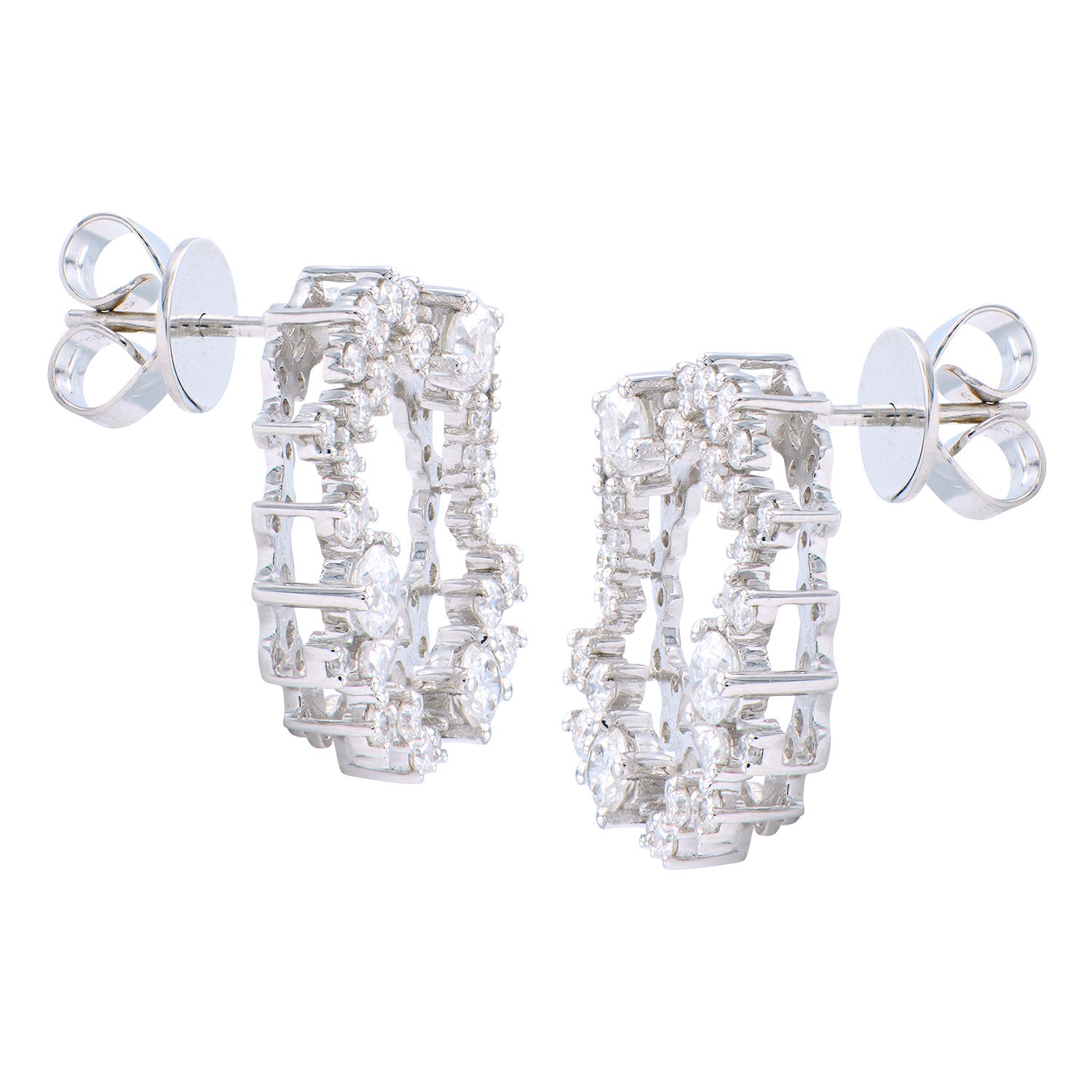 18KW Diamond Stud Earrings