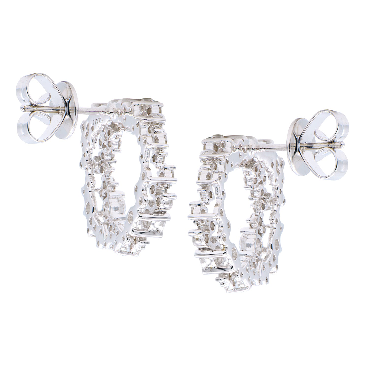 18KW Diamond Stud Earrings