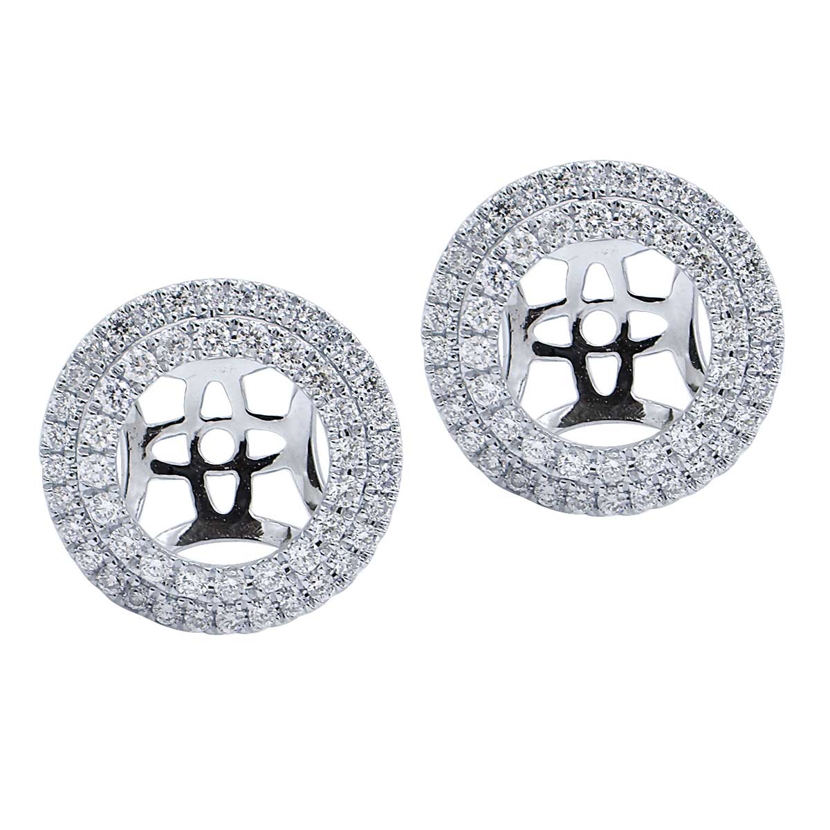 18KW Diamond Jacket Earrings