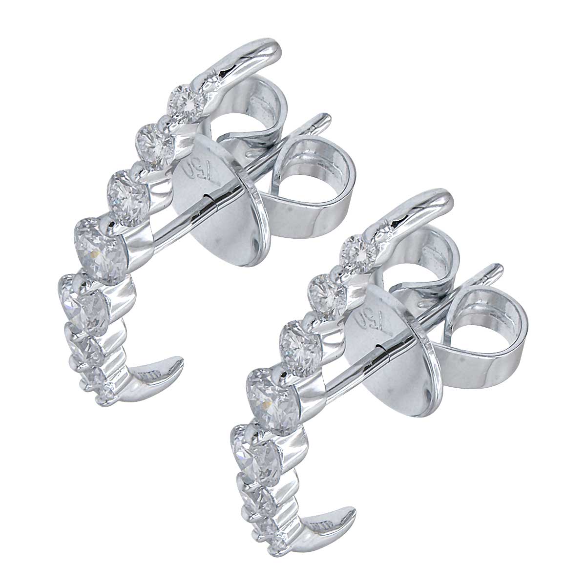 18KW Diamond Stud Earrings